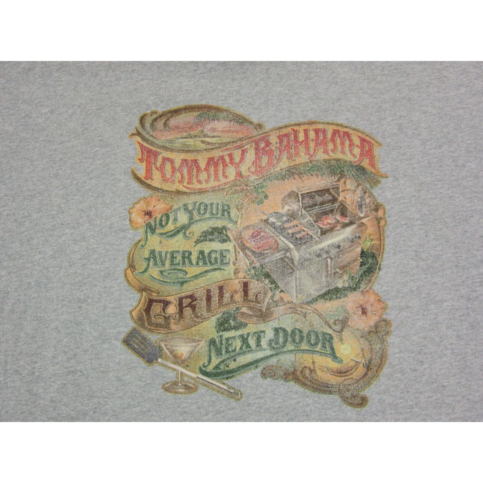 Tommy Bahama Tommy Bahama Shirt Mens L Gray Cotton 90s Hawaiian logo Crew Neck Short Sleeve Vintage No Size US L / EU 52-54 / 3 - 2 Thumbnail