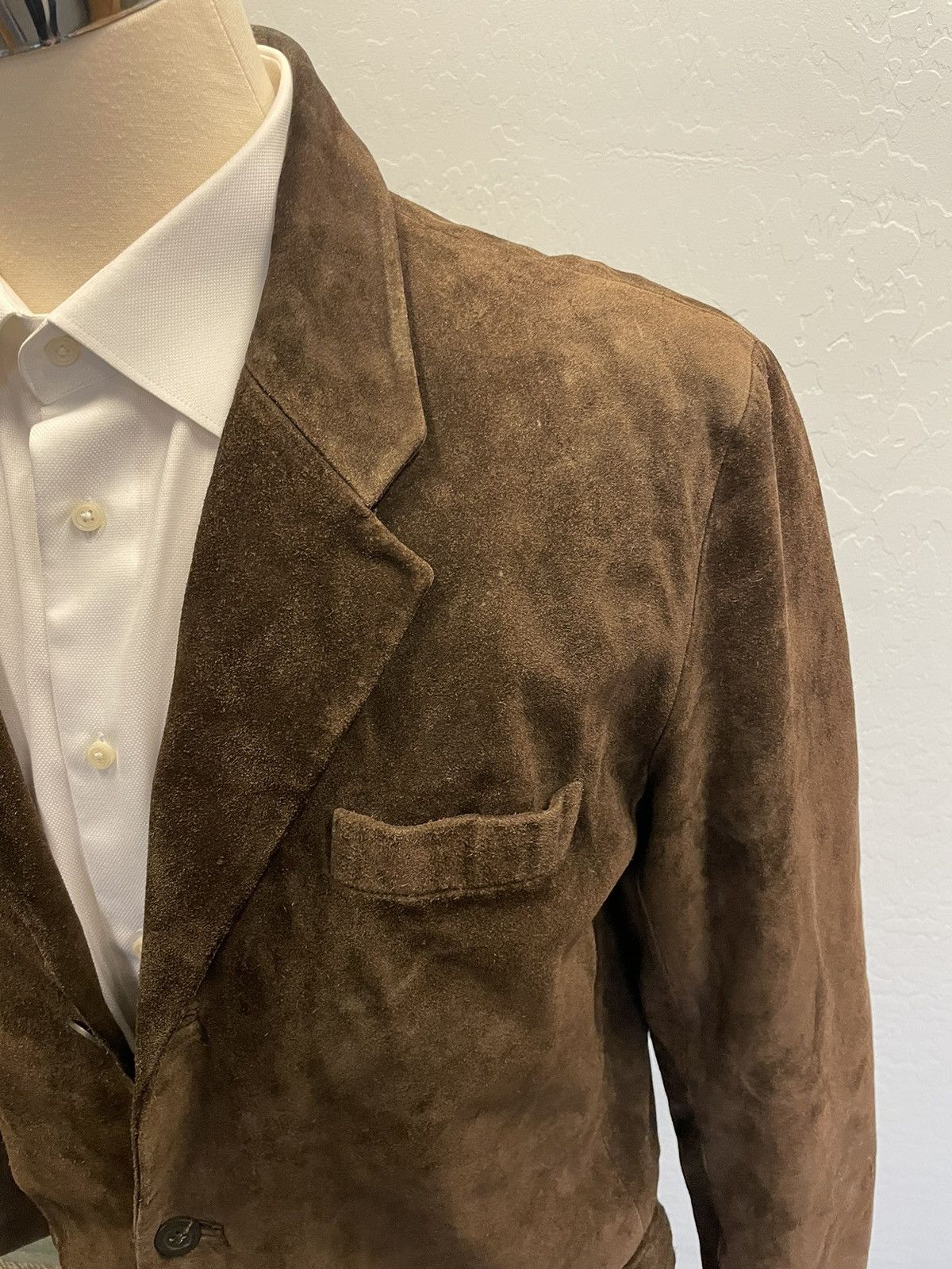 J.Crew × Vintage Rough Out Snuff Suede 3-Button Jacket Size 40R - 2 Thumbnail