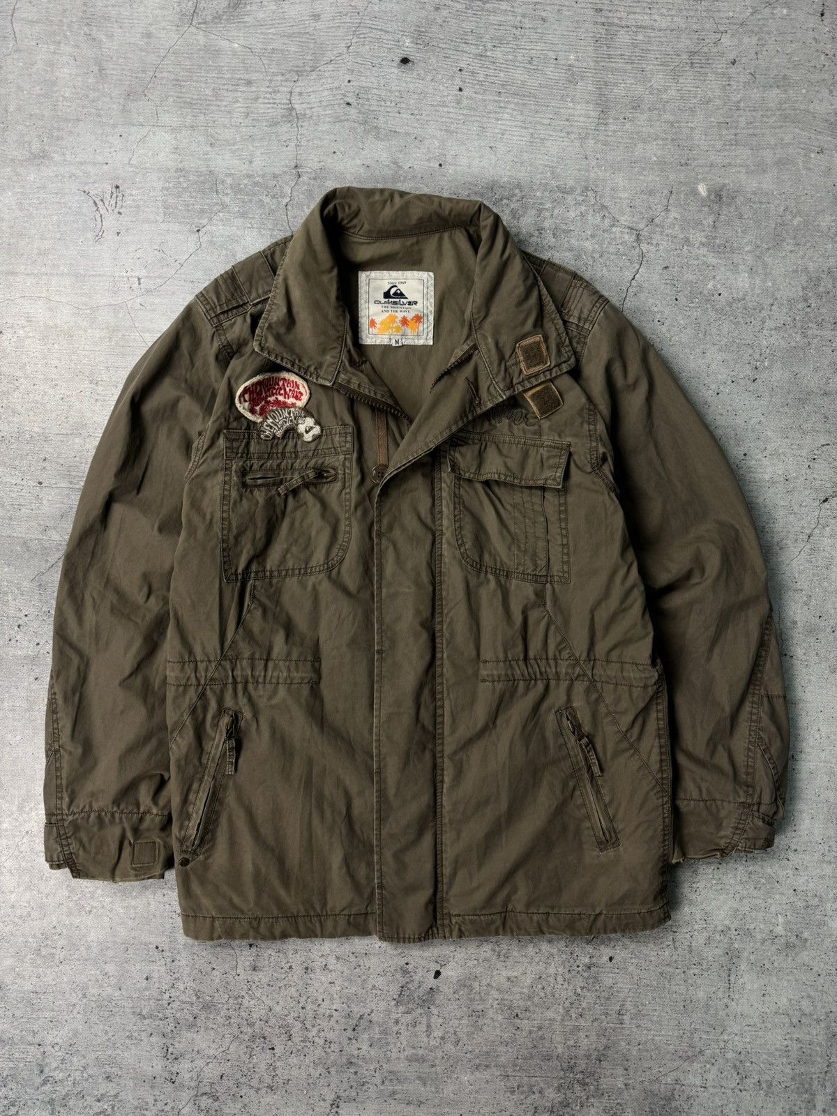 Quiksilver Vintage Quicksilver Light Jacket Multi-pocket Surf Wear Size US M / EU 48-50 / 2 - 1 Thumbnail