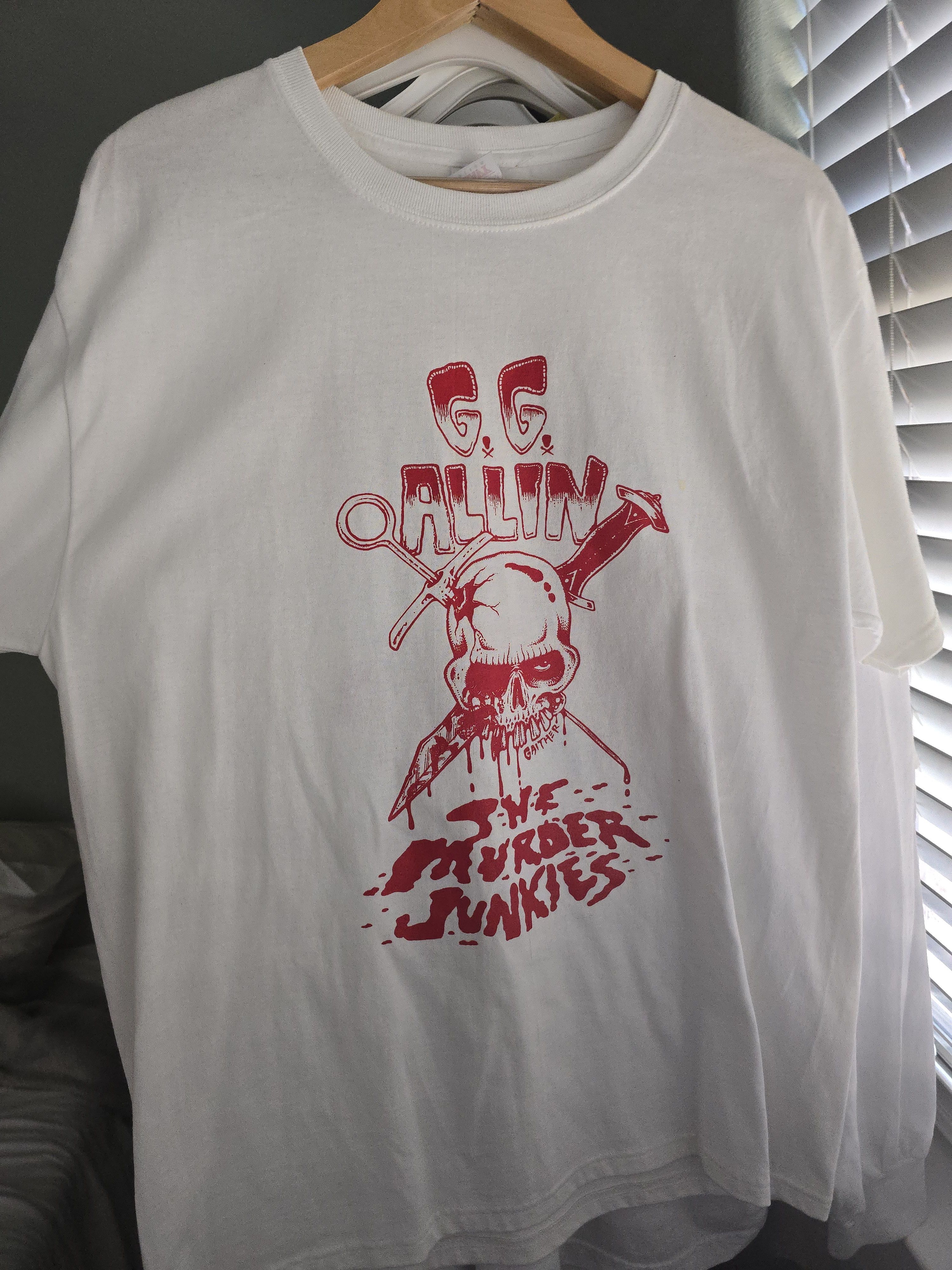 Band Tees GG Allin and the Murder Junkies 1993 Terror in America Tour Size US L / EU 52-54 / 3 - 1 Thumbnail
