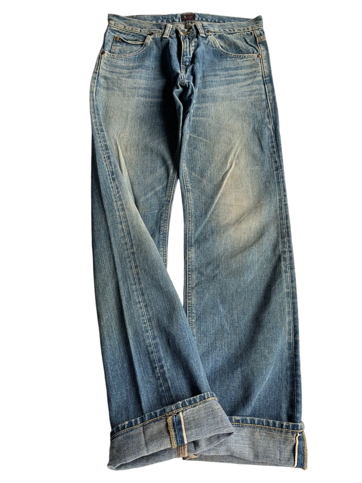 Jean × Lee Vintage Lee Riders Selvedge Distressed Denim Size US 30 / EU 46 - 6 Thumbnail