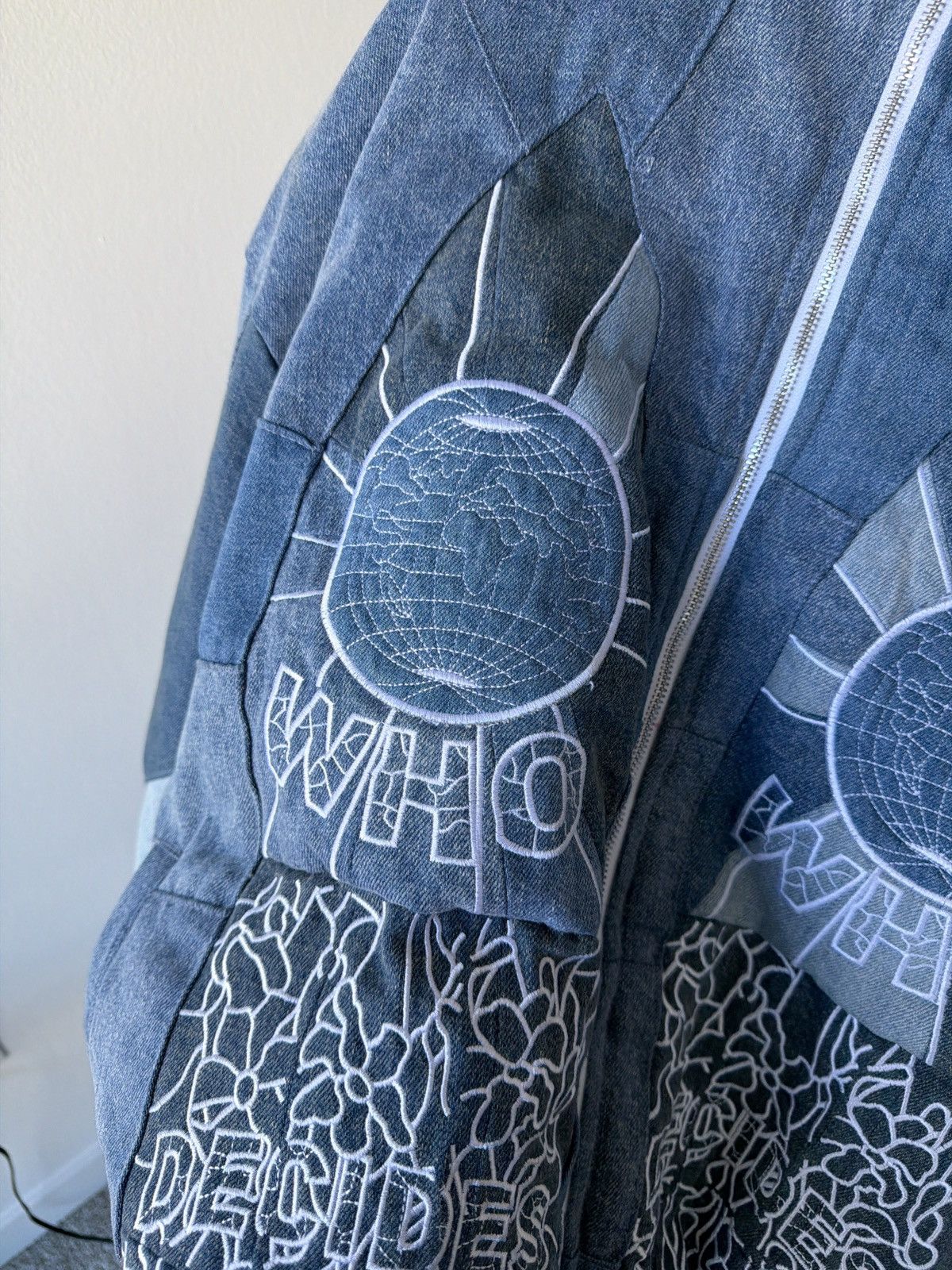 Who Decides War Who Decides War Denim Puffer Jacket Size US M / EU 48-50 / 2 - 3 Thumbnail