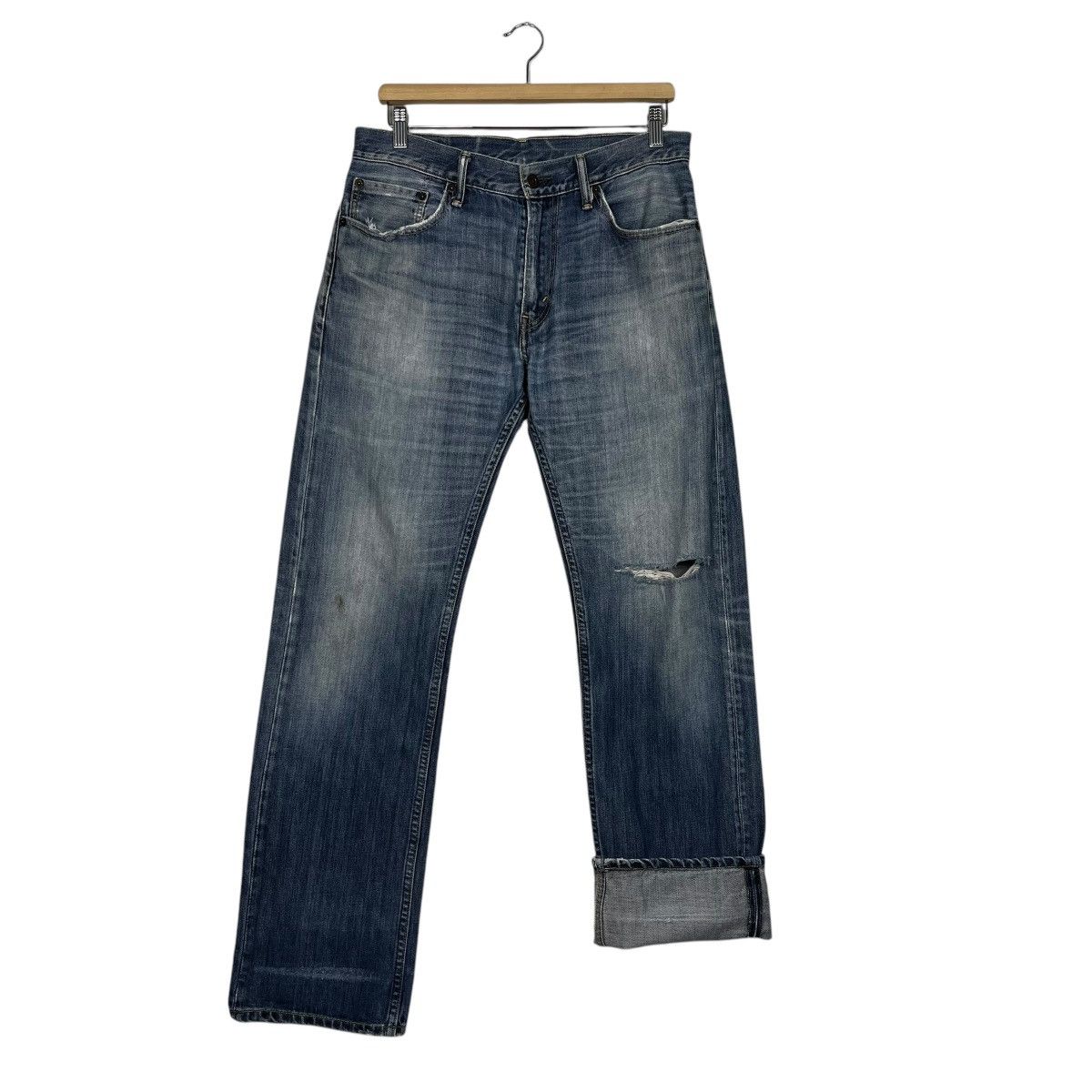 Levi's Vintage Levis 505 Distressed Denim Jeans Size US 32 / EU 48 - 11 Thumbnail