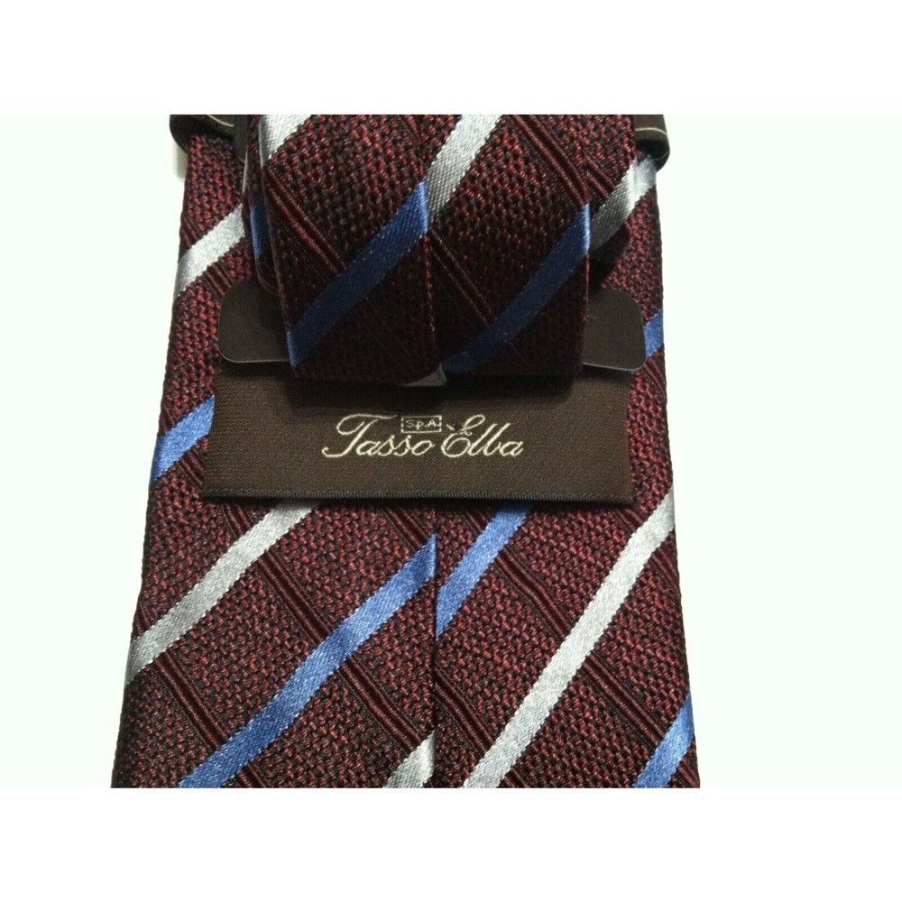 Tasso Elba TASSO ELBA MENS NEW BURGUNDY 100%SILK TIE WIDTH:3 1/8" Size ONE SIZE - 2 Thumbnail