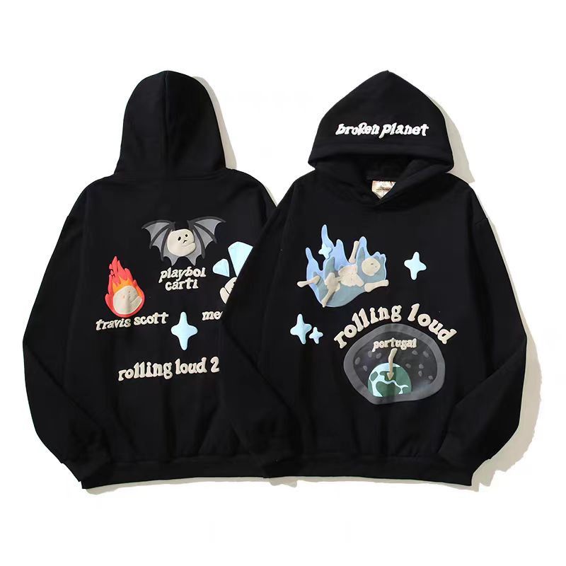 Japanese Brand × Vintage Street Retro Dark Style Fun Skull Print Hooded Sweatshirt Size US XL / EU 56 / 4 - 1 Thumbnail