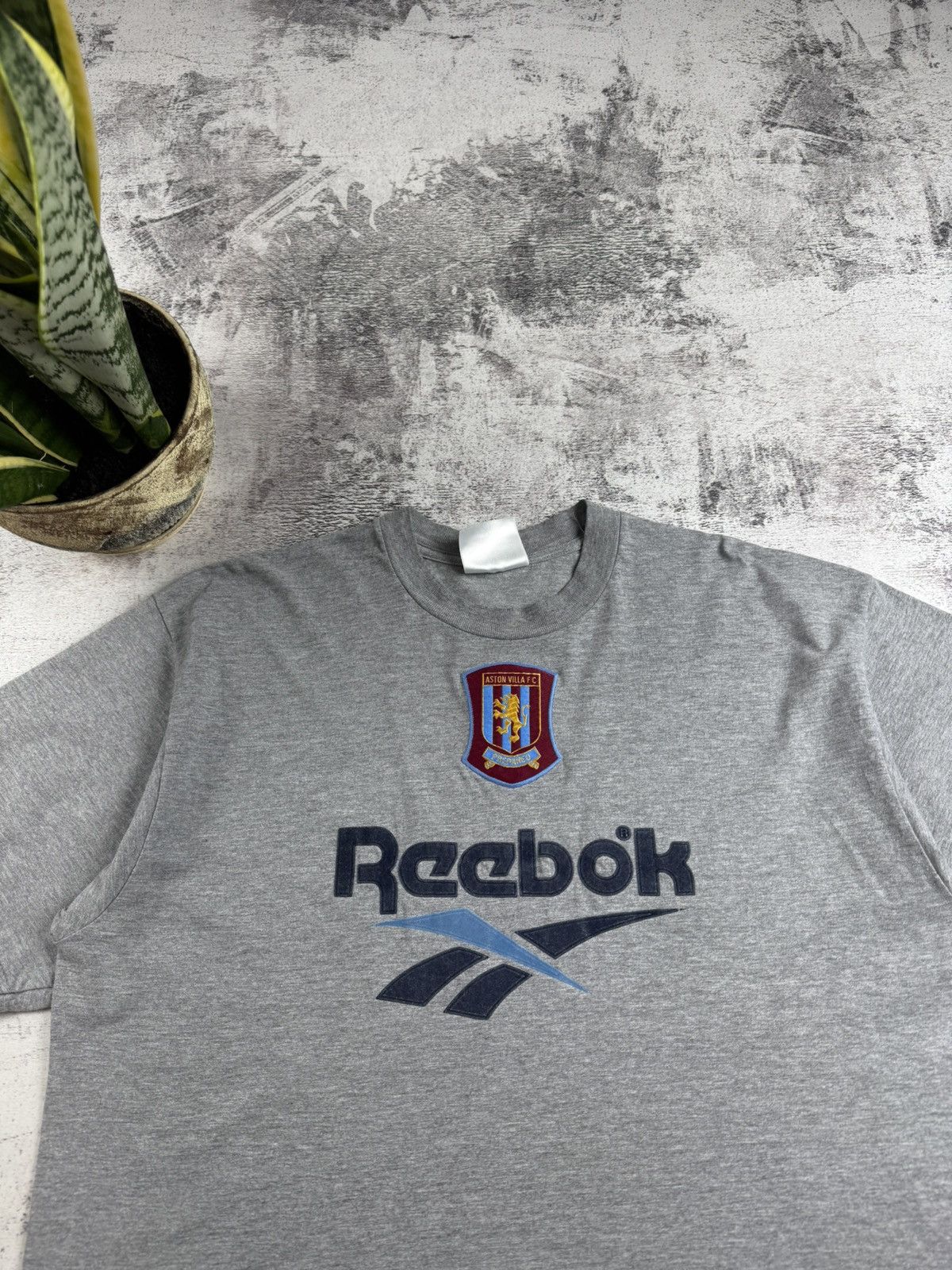 Reebok Aston Villa 1996 1997 Vintage Reebok Cotton Soccer Football T Shirt Jersey Tee Size US XL / EU 56 / 4 - 5 Thumbnail