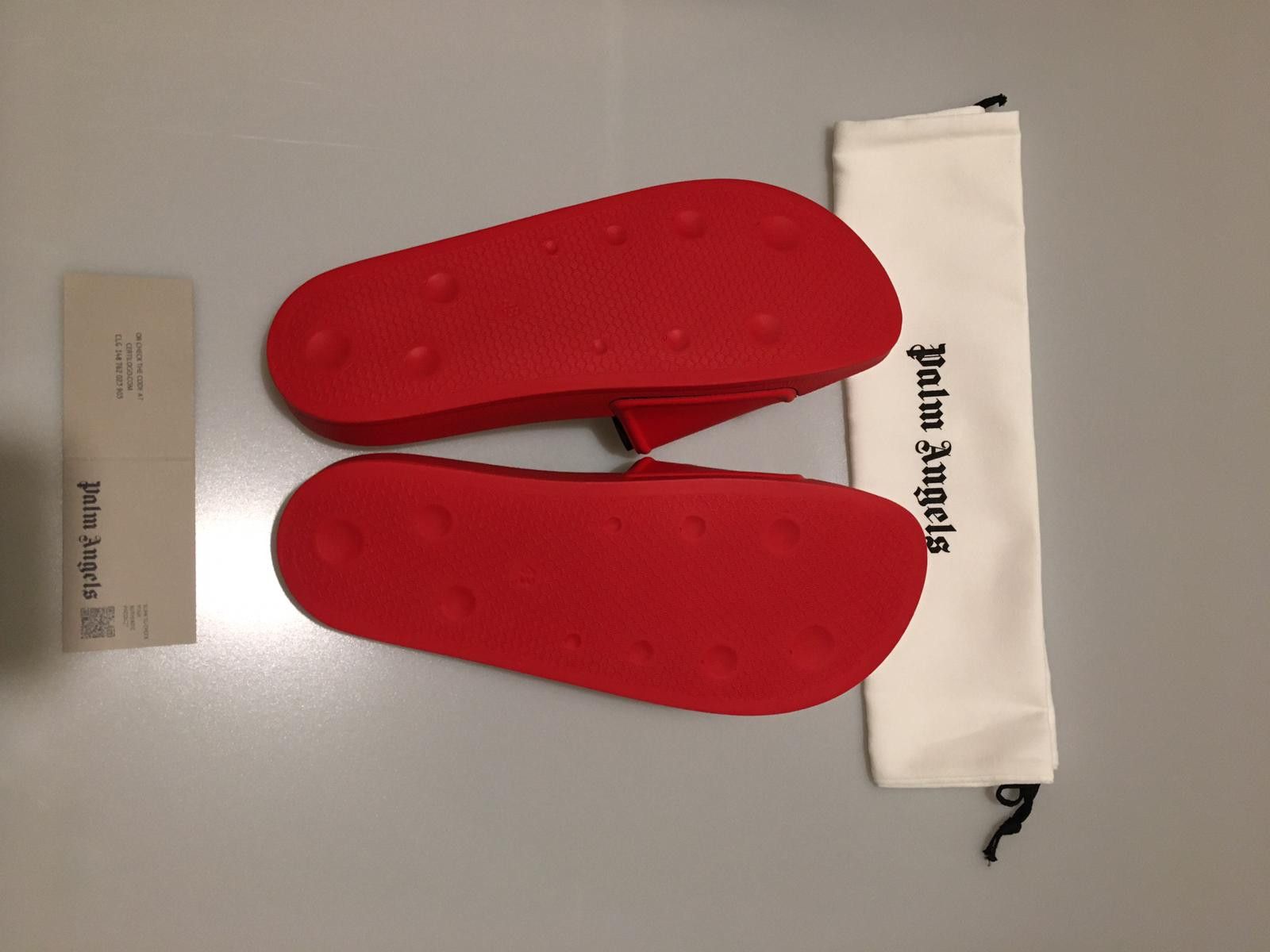 Palm Angels Palm Angels Mens Slides in Red Size US 9 / EU 42 - 10 Thumbnail