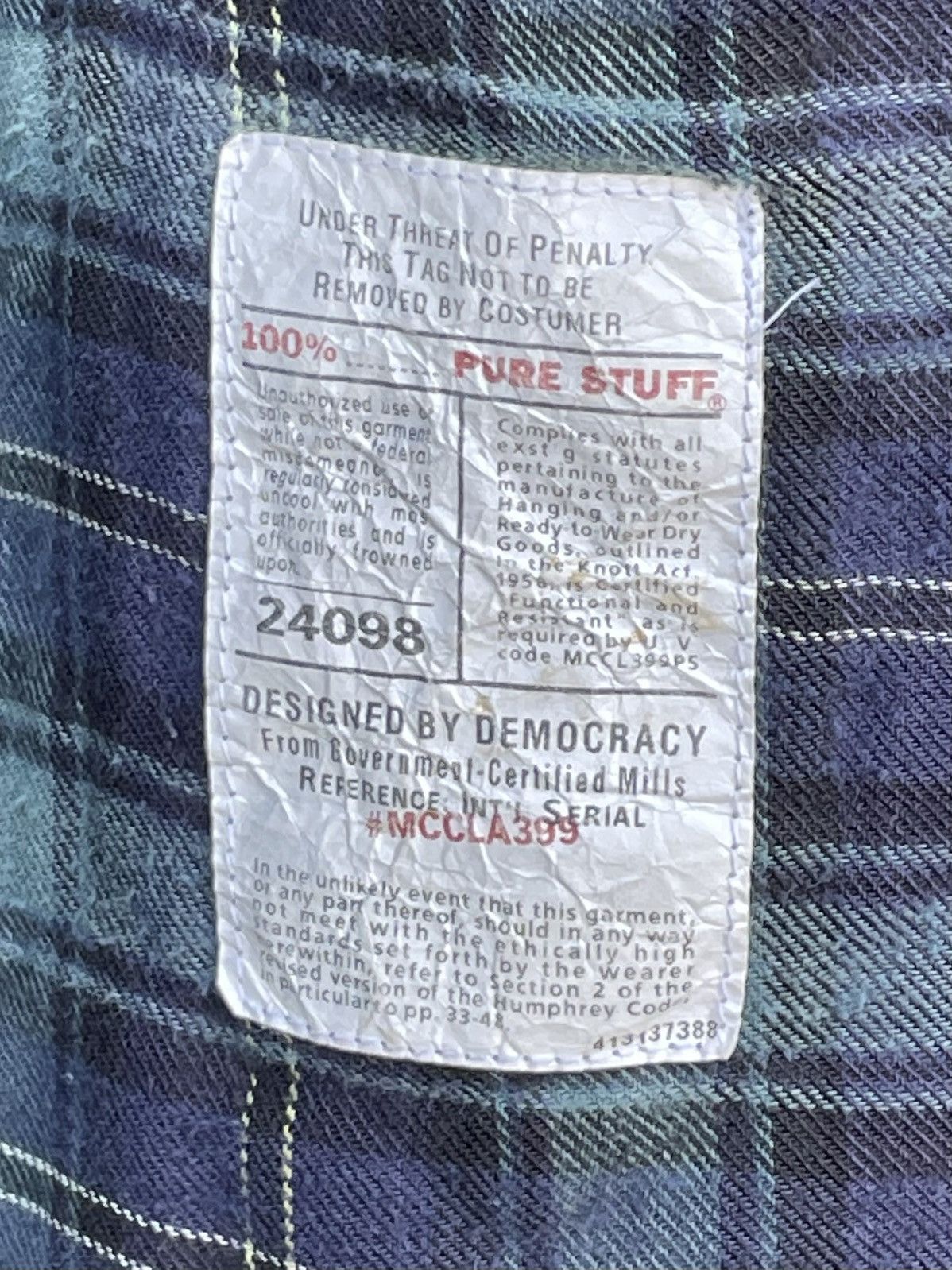 Vintage Vintage 80s 100% Pure Stuff Plaid Lined Full Zip Winter Size US XL / EU 56 / 4 - 4 Thumbnail