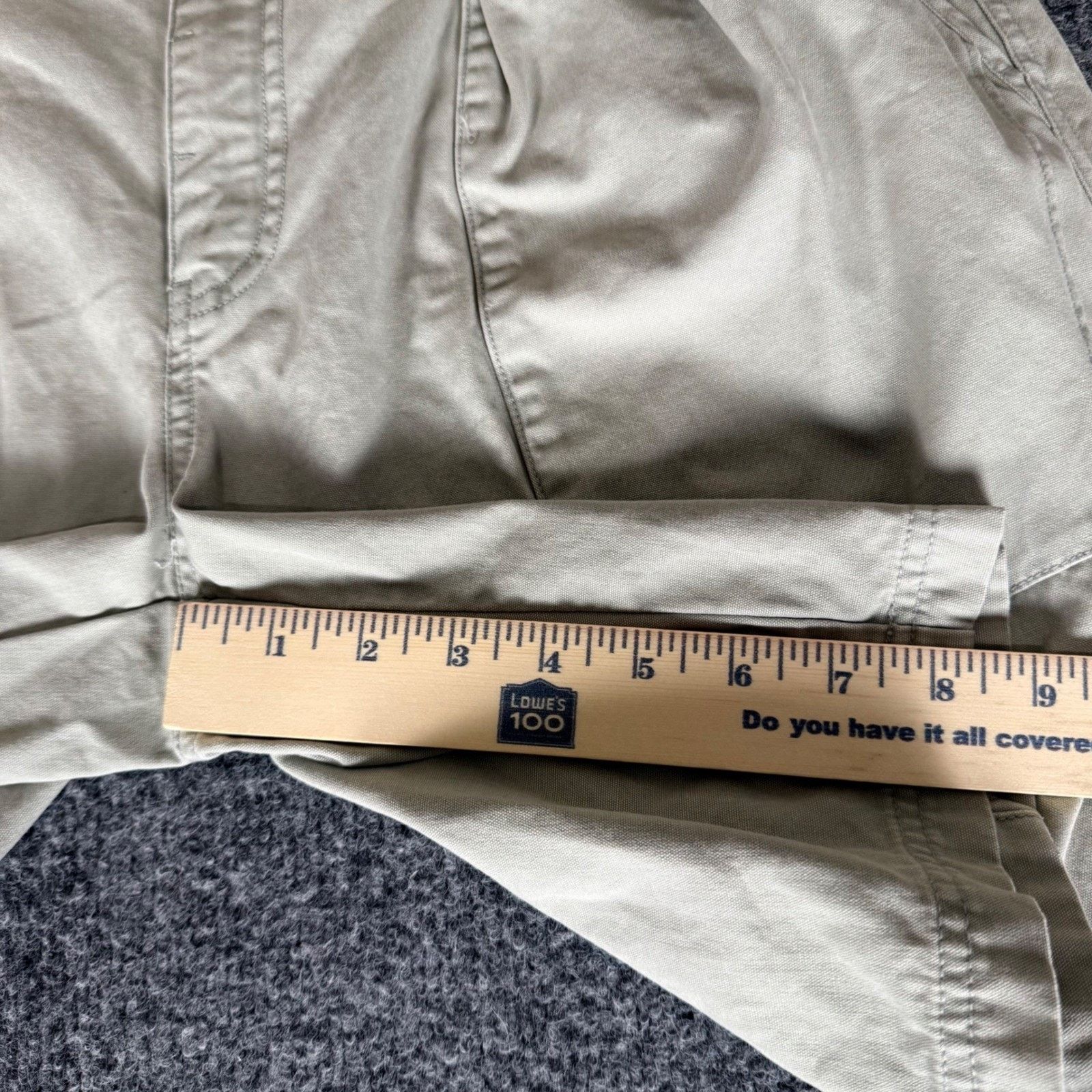 Tommy Bahama Tommy Bahama Relax Mens 34 Olive Pleated Cotton Chino Shorts Size US 34 / EU 50 - 6 Thumbnail