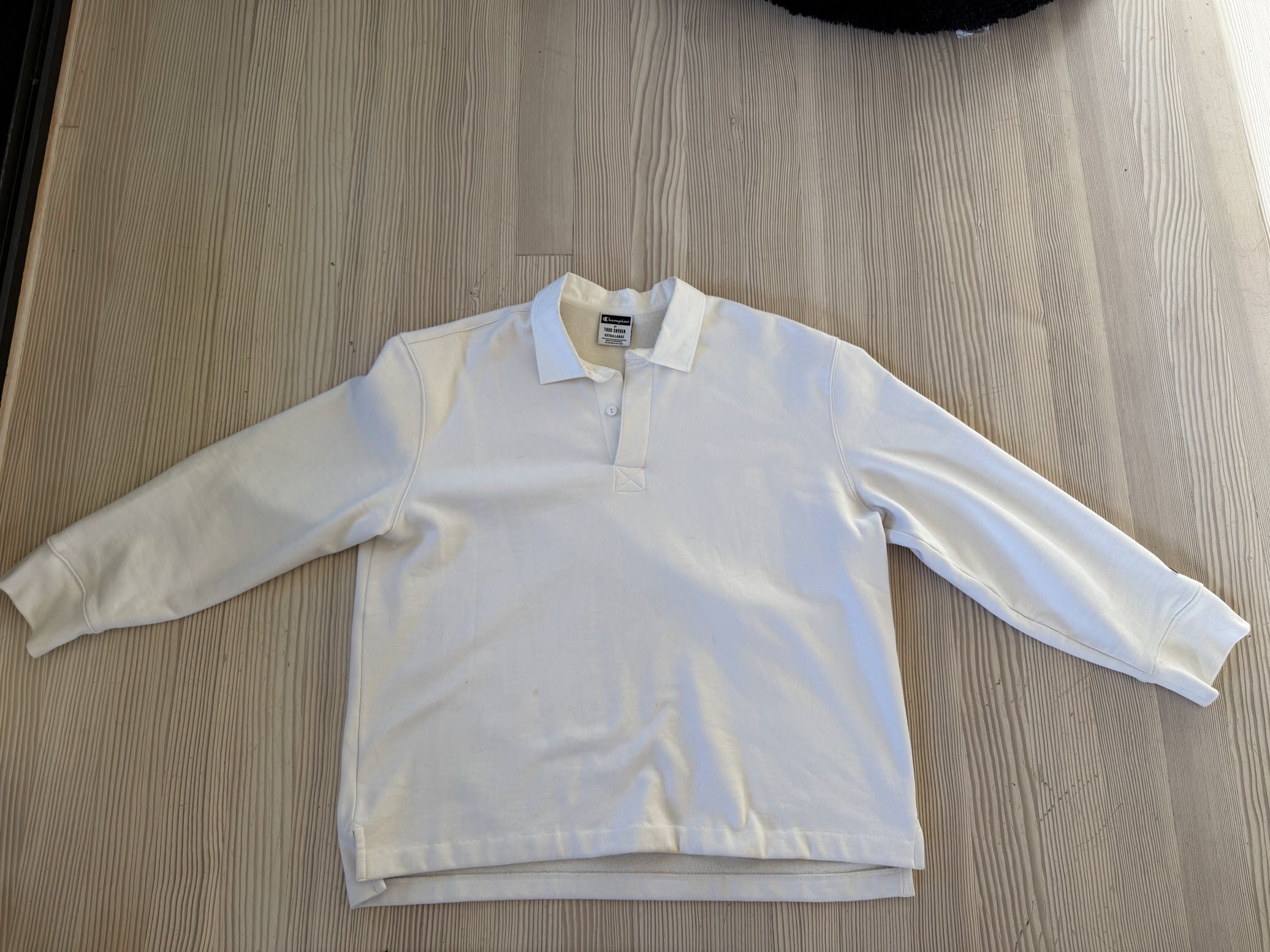 Relaxed Fleece Rugby in Bisque