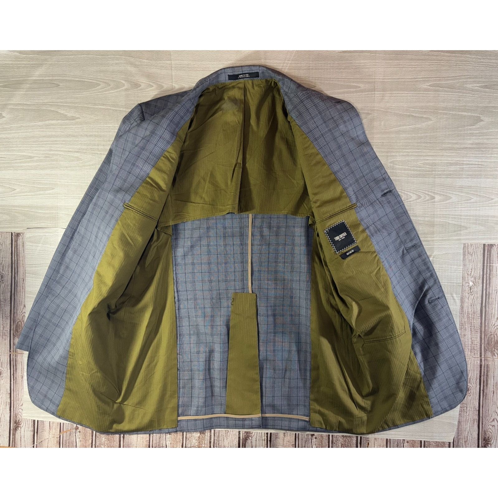 Todd Snyder Todd Snyder Sutton fit Wool Blend Blazer Jacket Sz 42R plaid Size 42R - 8 Thumbnail