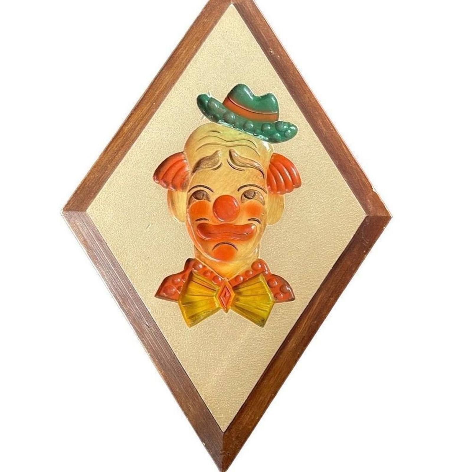 Designer Chalkware Reverse clown. Modern Art Co, 1960 Size ONE SIZE - 1 Thumbnail