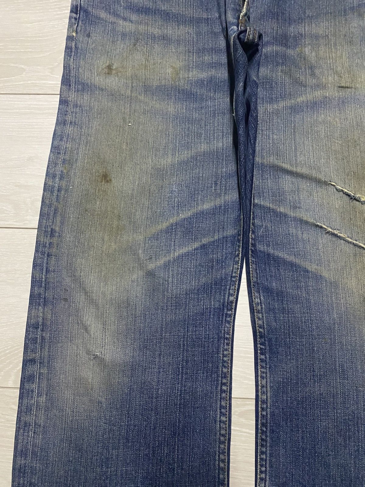 Japanese Brand Vintage Japanese Brand Mud Wash Distressed Baggy Jeans Size US 36 / EU 52 - 7 Thumbnail