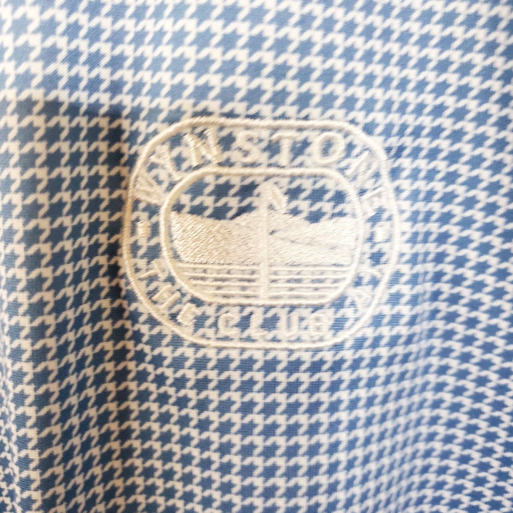 Vintage Donald Ross Polo Shirt Mens 2XL Blue Geometric Print Golf Performance Stretch Size US XXL / EU 58 / 5 - 5 Thumbnail
