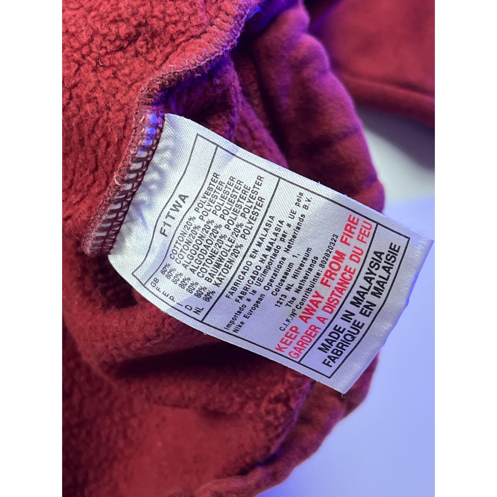Nike × Vintage Nike Vintage 90s Mens Zip Pullover Sweatshirt Size US XXL / EU 58 / 5 - 5 Thumbnail