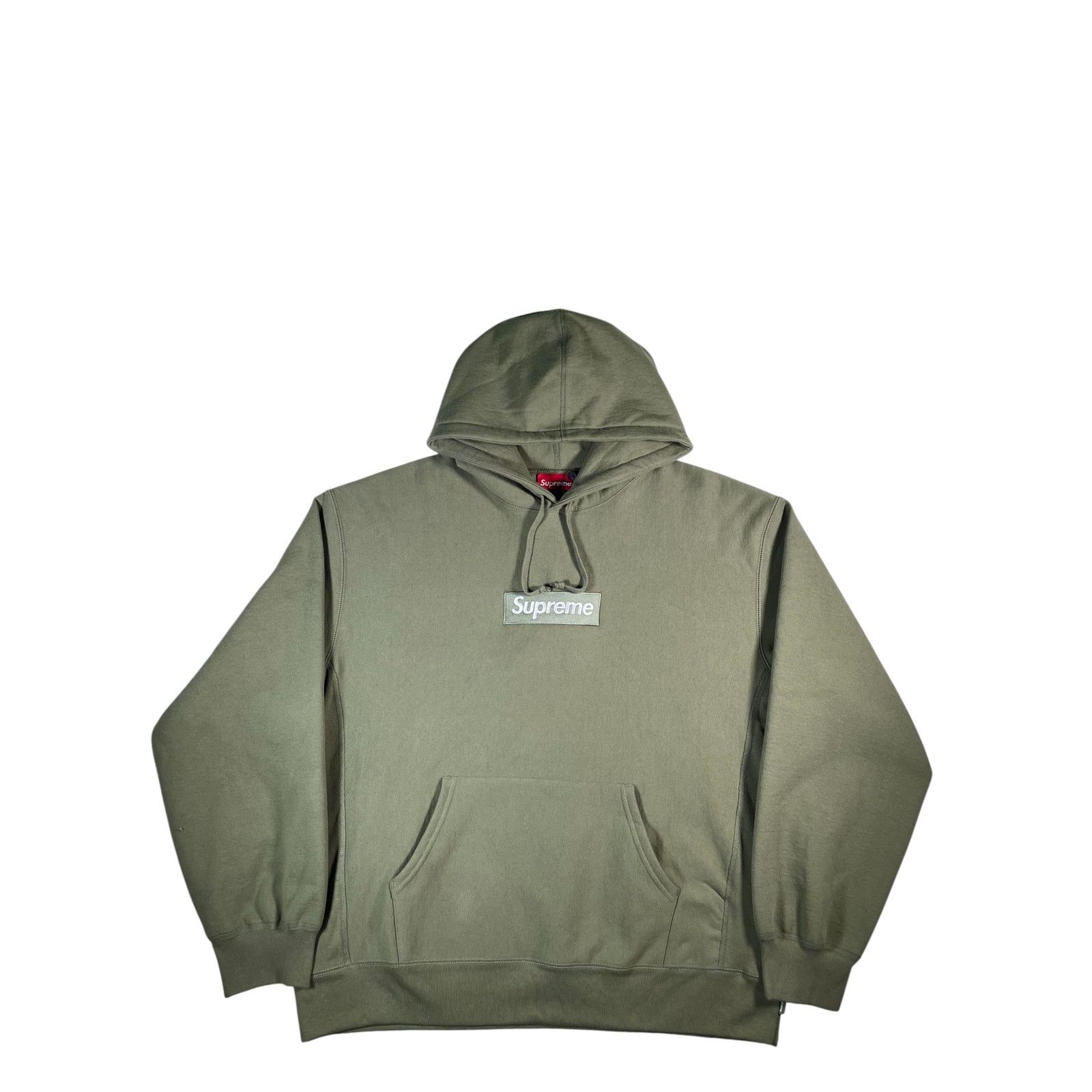 Supreme Supreme Cross Box Logo Hoodie Olive XL | Grailed