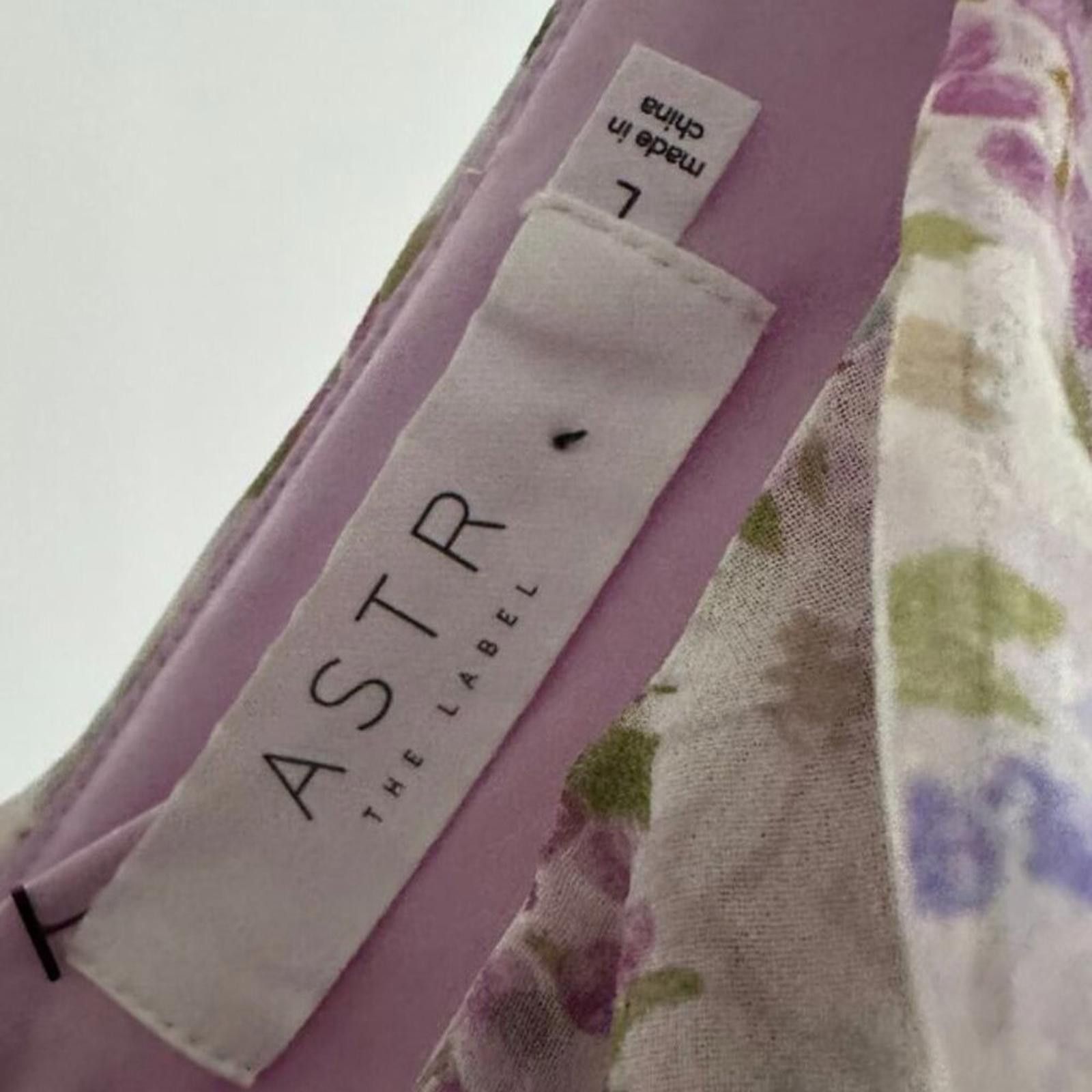 Designer NWT ASTR the Label MARCY FLORAL PLEATED CUTOUT MINI DRESS Size L / US 10 / IT 46 - 3 Thumbnail