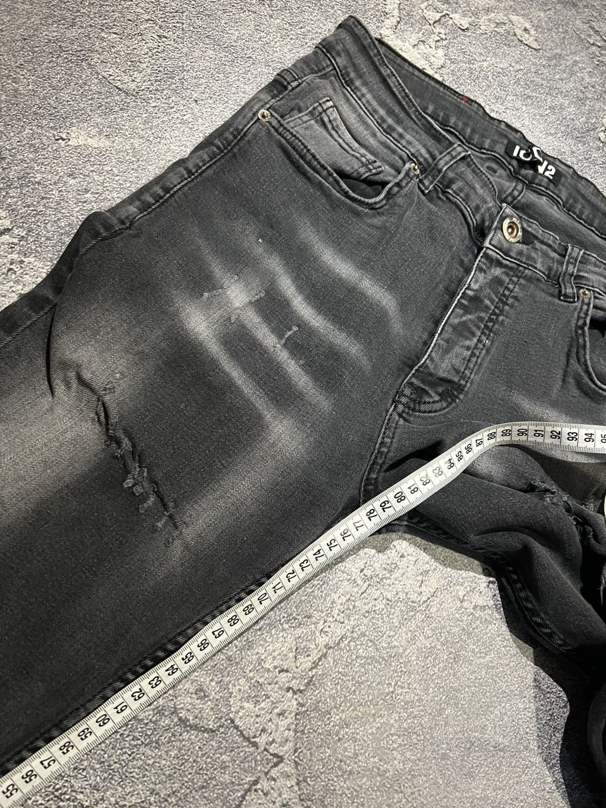 Japanese Brand Vintage Relaxed Distressed Skinny Jean - Underground Style Size US 30 / EU 46 - 8 Thumbnail