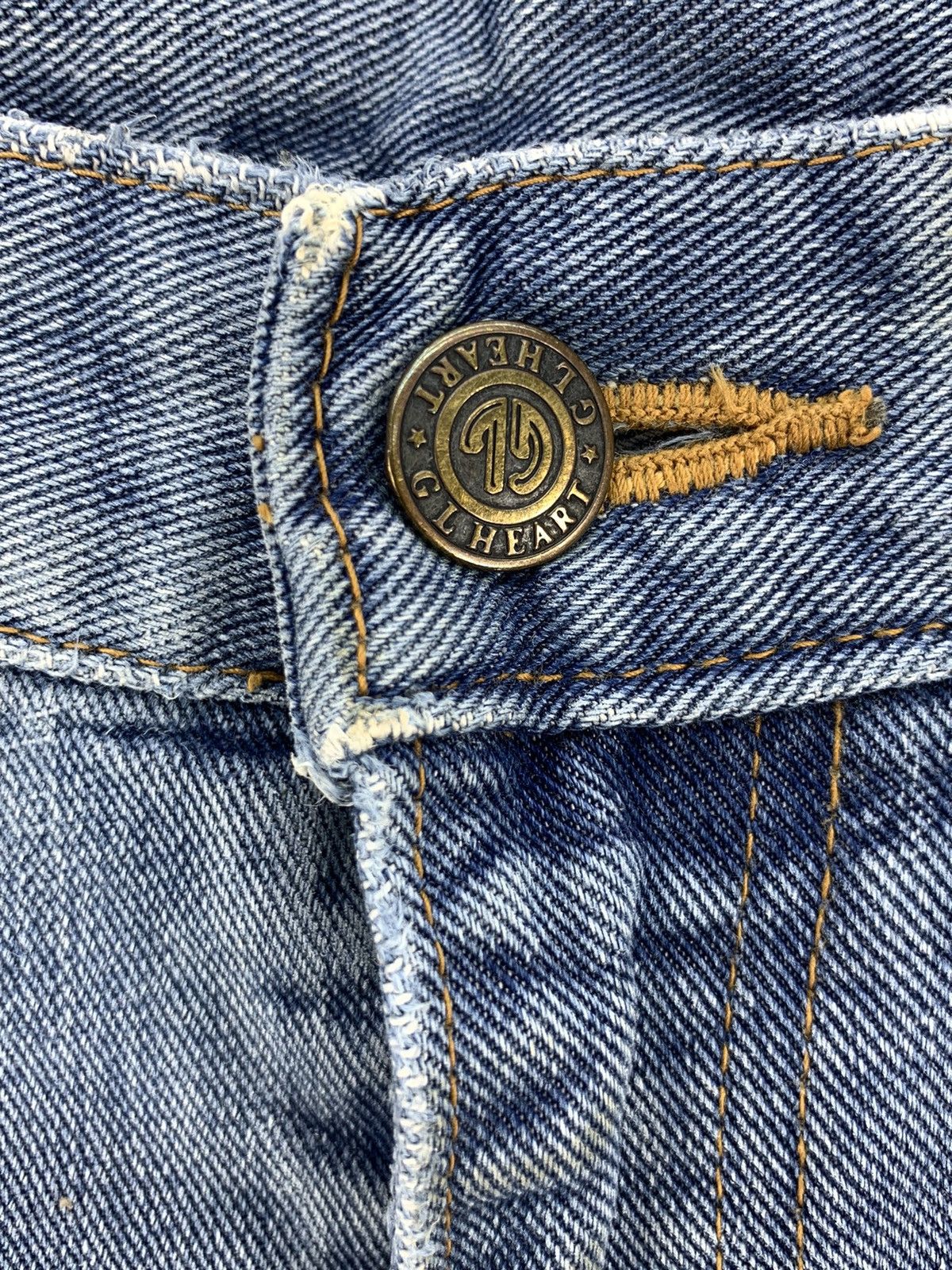 Japanese Brand Vintage Japan GL Heart Big John Baggy Tapered Jeans W31 Size US 31 - 8 Thumbnail