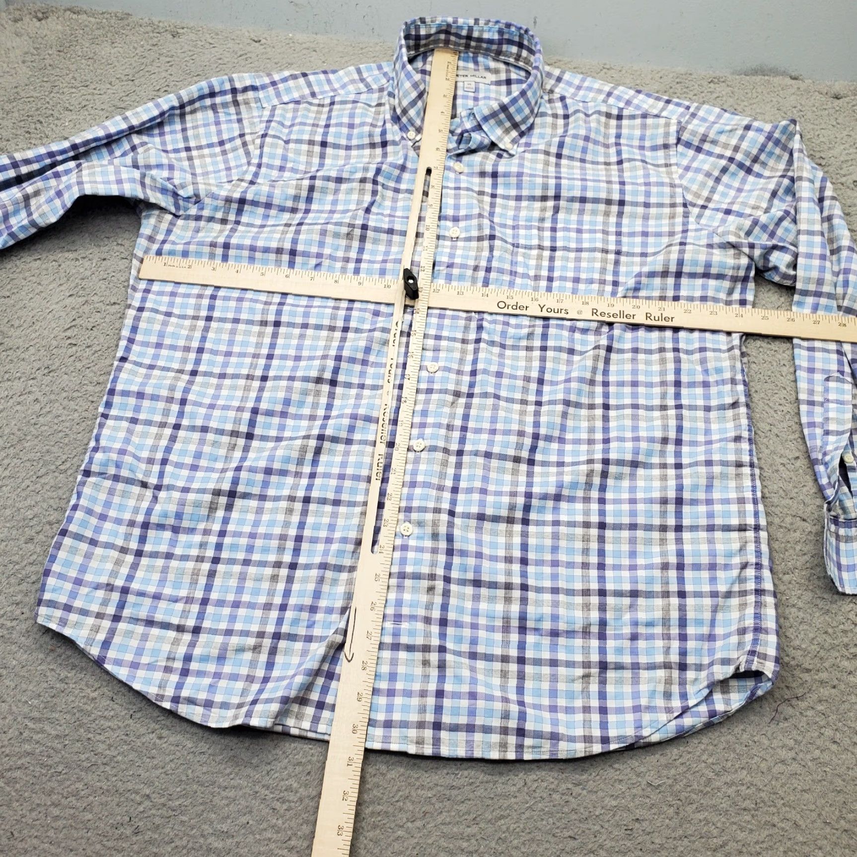 Peter Millar Peter Millar Golf Shirt Mens XL Multi Plaid Chest Pocket Long Sleeve Button-Down Size US XL / EU 56 / 4 - 5 Thumbnail