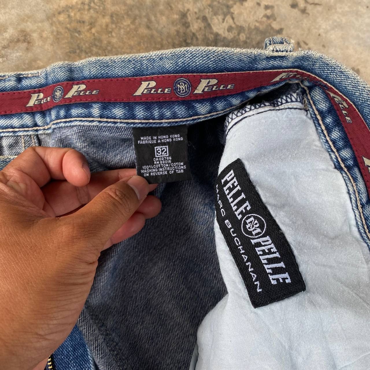 Pelle Pelle RARE VTG 90S PELLE PELLE M.BUCHANAN BAGGY WIDELEG JNCO STYLE Size US 30 / EU 46 - 4 Thumbnail
