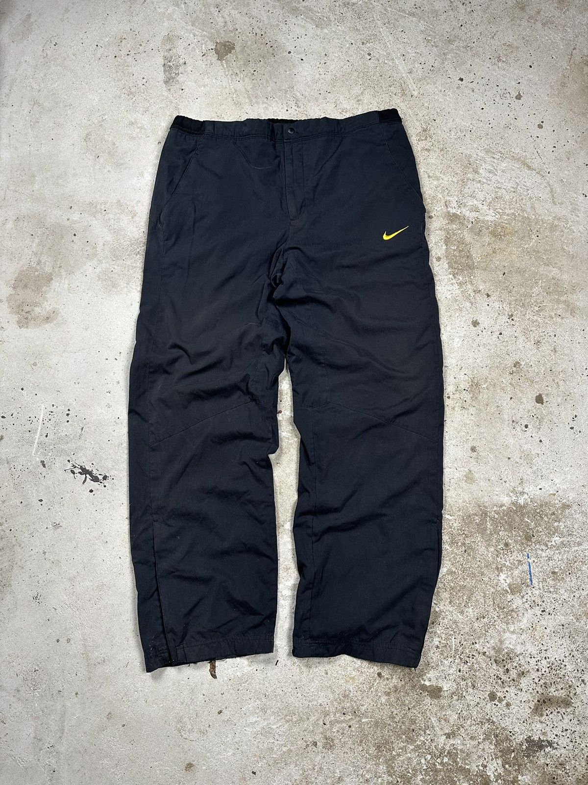 Nike × Vintage ‼️ Vintage y2k Nike Black Track Pants Swoosh Cortez72 Size US 36 / EU 52 - 1 Thumbnail