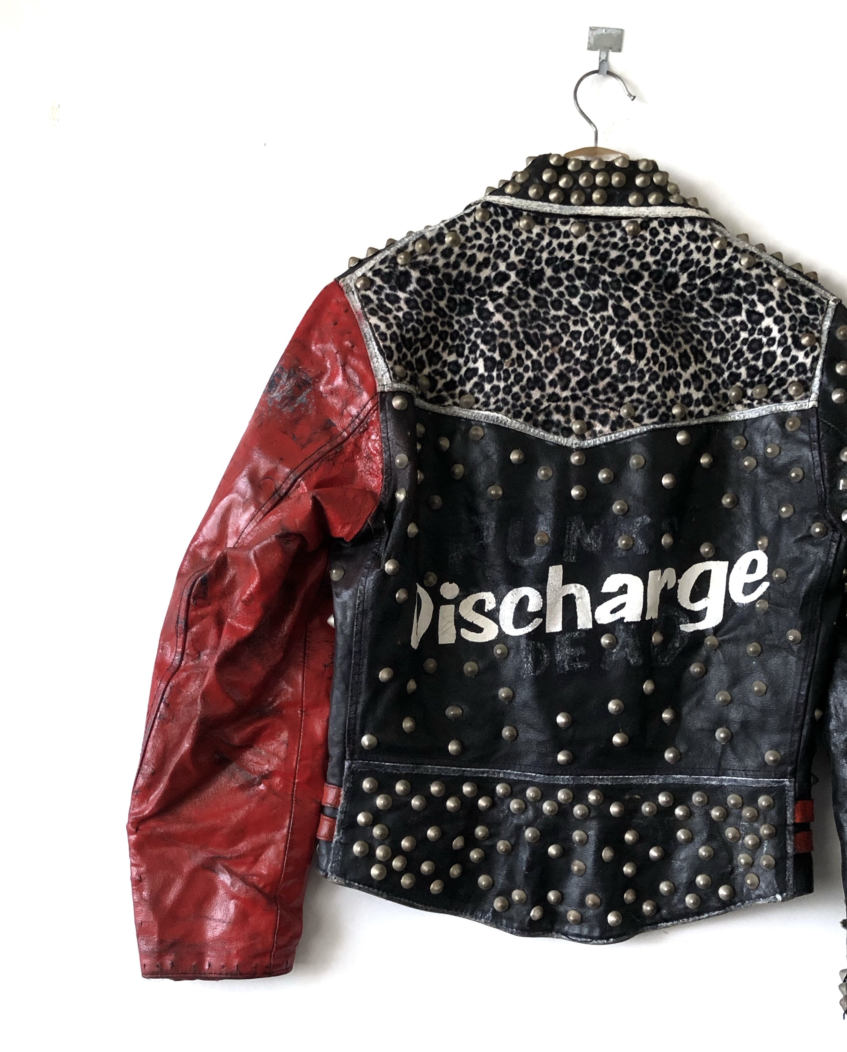 Band Tees GRAIL🔥80’S PUNK GBH DISCHARGE PUNK NOT DEAD LEATHER JACKET Size US S / EU 44-46 / 1 - 17 Thumbnail