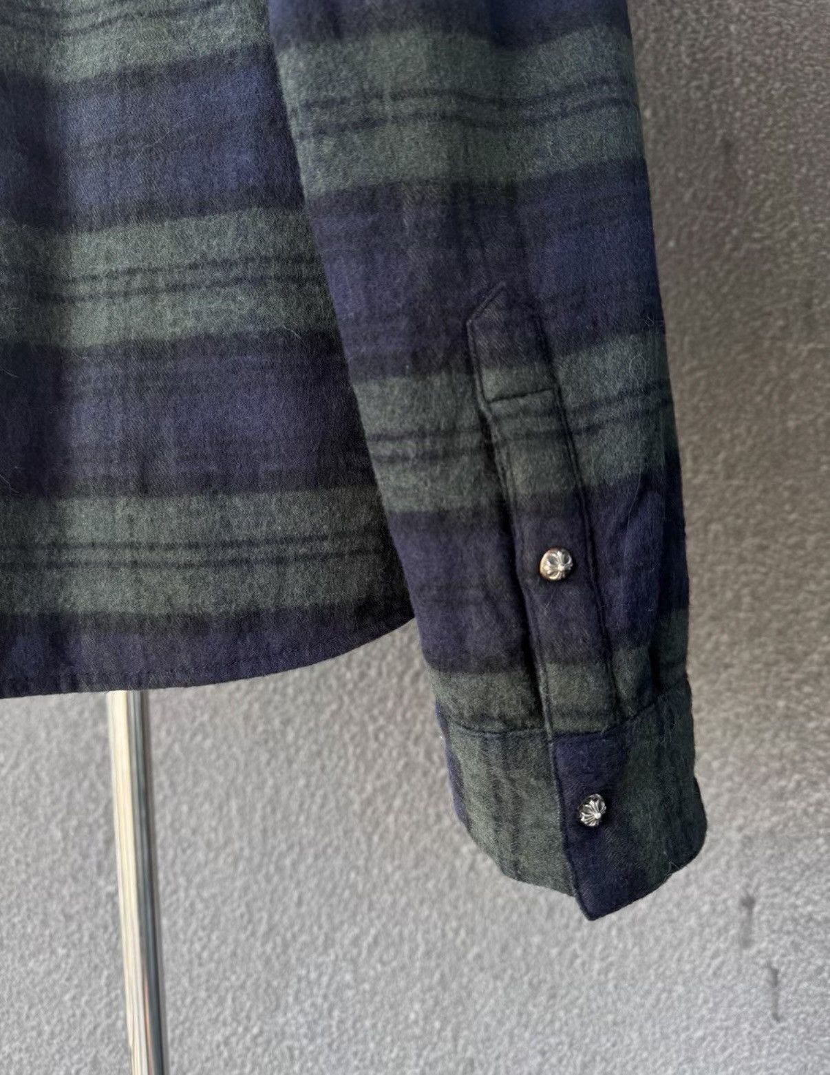 Chrome Hearts Chrome Hearts Reversible Plaid Shirt Cotton Light Jacket Size US L / EU 52-54 / 3 - 4 Thumbnail