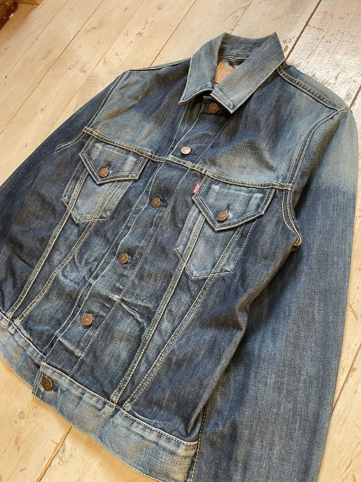 Levi's Vintage ‘05 Rare Levi’s Denim Jacket Size US L / EU 52-54 / 3 - 3 Thumbnail