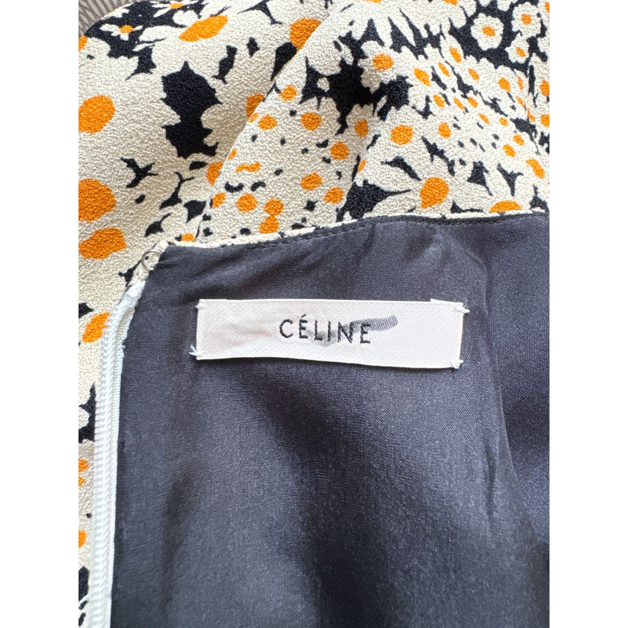 Celine Celine by Phoebe Philo SS 2015 Floral Viscose Dress Size 40 Size M / US 6-8 / IT 42-44 - 7 Thumbnail