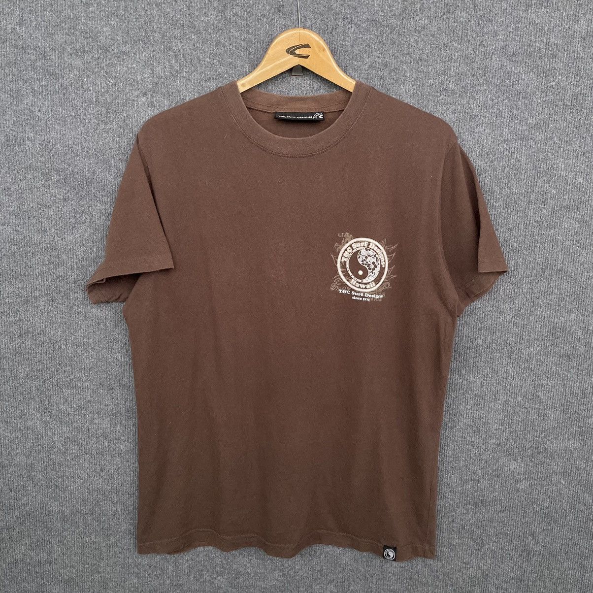 Vintage 2000s T&C Surf Ying Yang Logo Backhit Surfing T Shirt Size US M / EU 48-50 / 2 - 7 Thumbnail