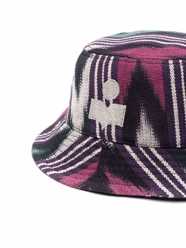 Isabel Marant !DS! SS23 Isabel Marant Geometric Print Haleyh Bucket Hat Size ONE SIZE - 6 Thumbnail
