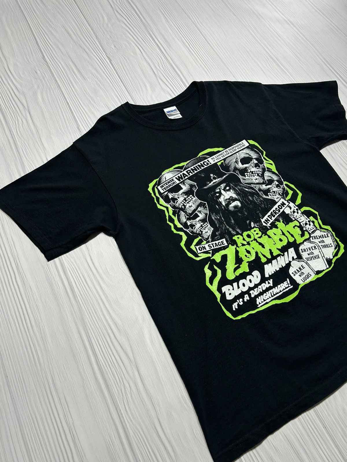 Band Tees Vintage Rob Zombie Blood Mania Skull T-Shirt Merch Size US L / EU 52-54 / 3 - 3 Thumbnail