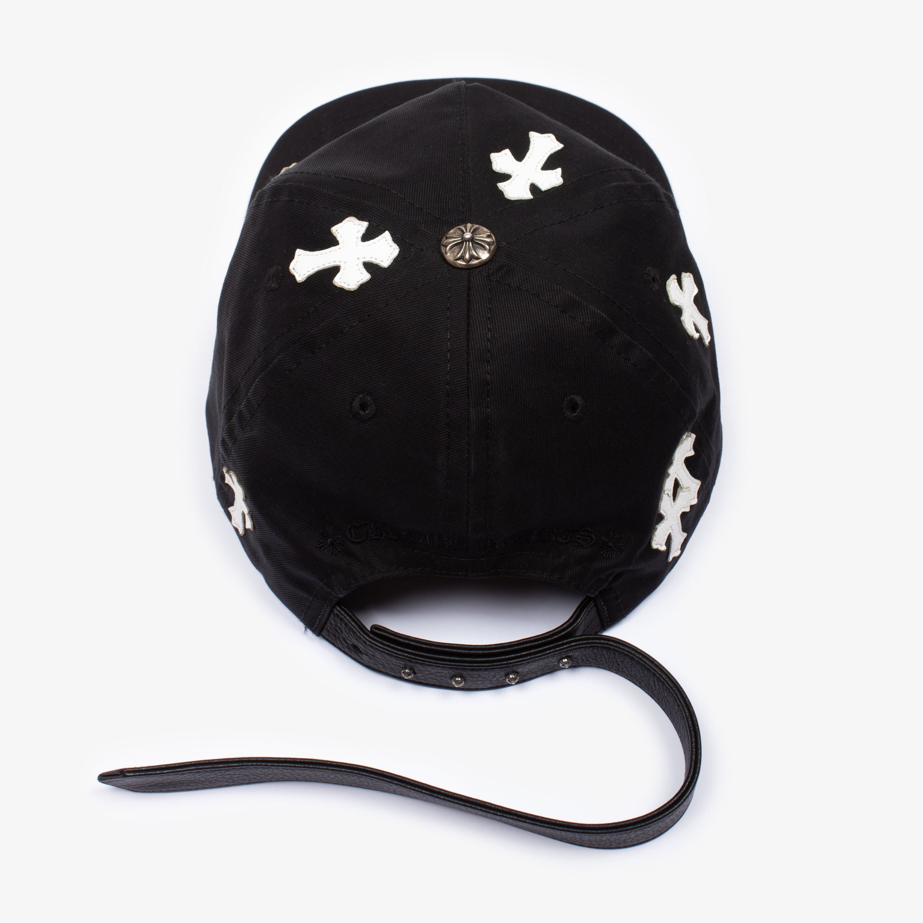 CHROME HEARTS BLACK CROSS PATCH HAT