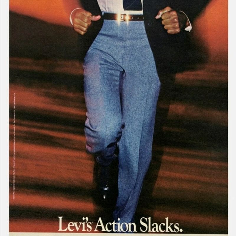 Levi's Levi's Action Slacks | Vintage 70s Blue- Gray | 36x30 Size US 36 / EU 52 - 1 Thumbnail