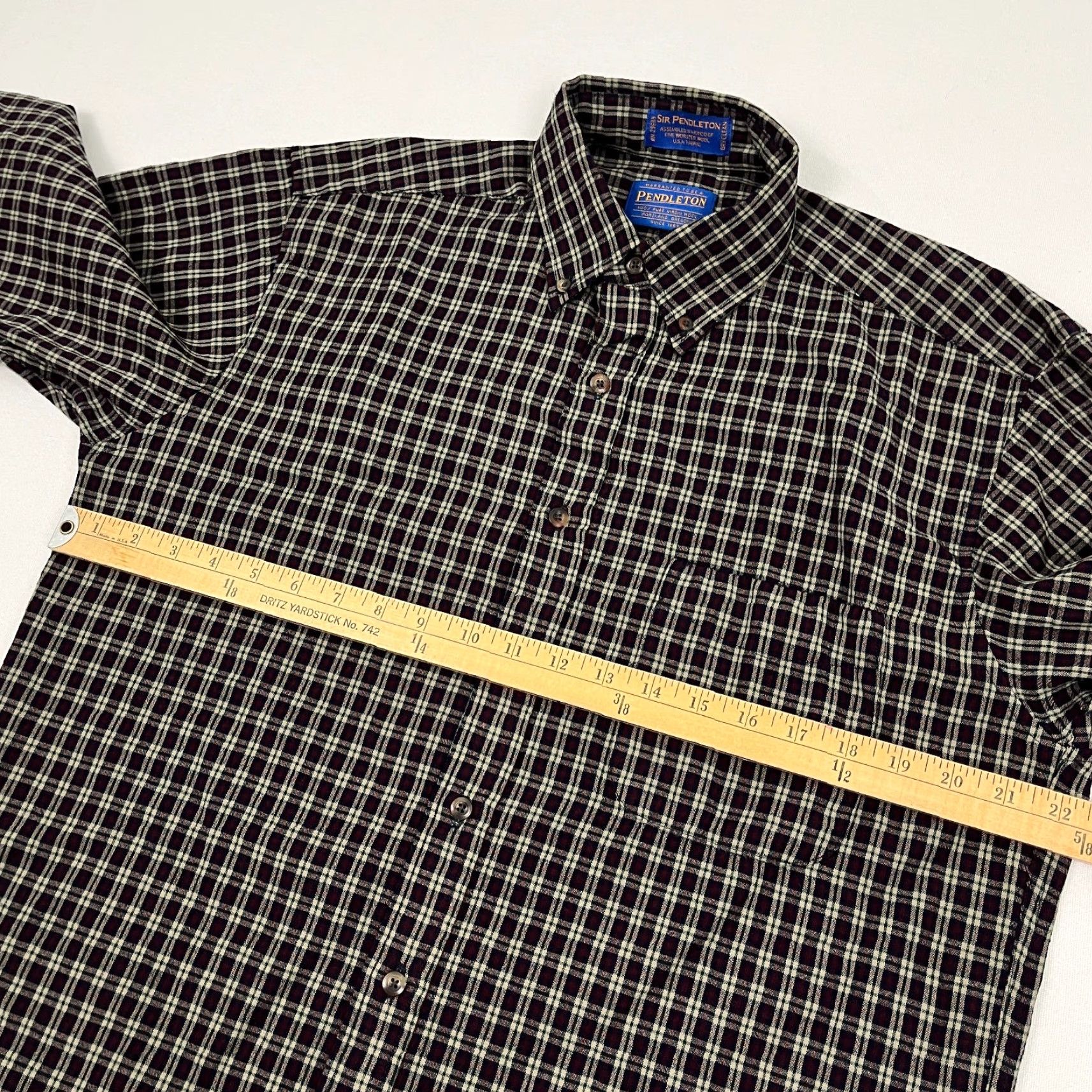 Pendleton VINTAGE Pendleton Shirt Mens M Wool Flannel Red Plaid Button-Down Size US M / EU 48-50 / 2 - 6 Thumbnail