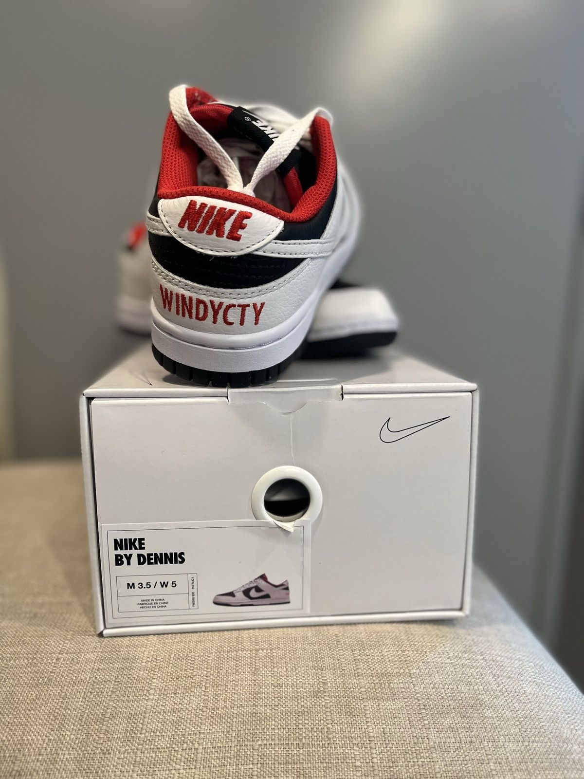 Nike Nike ID: Nike Dunk low (Reverse Panda) Size US 5 / IT 35 - 6 Thumbnail