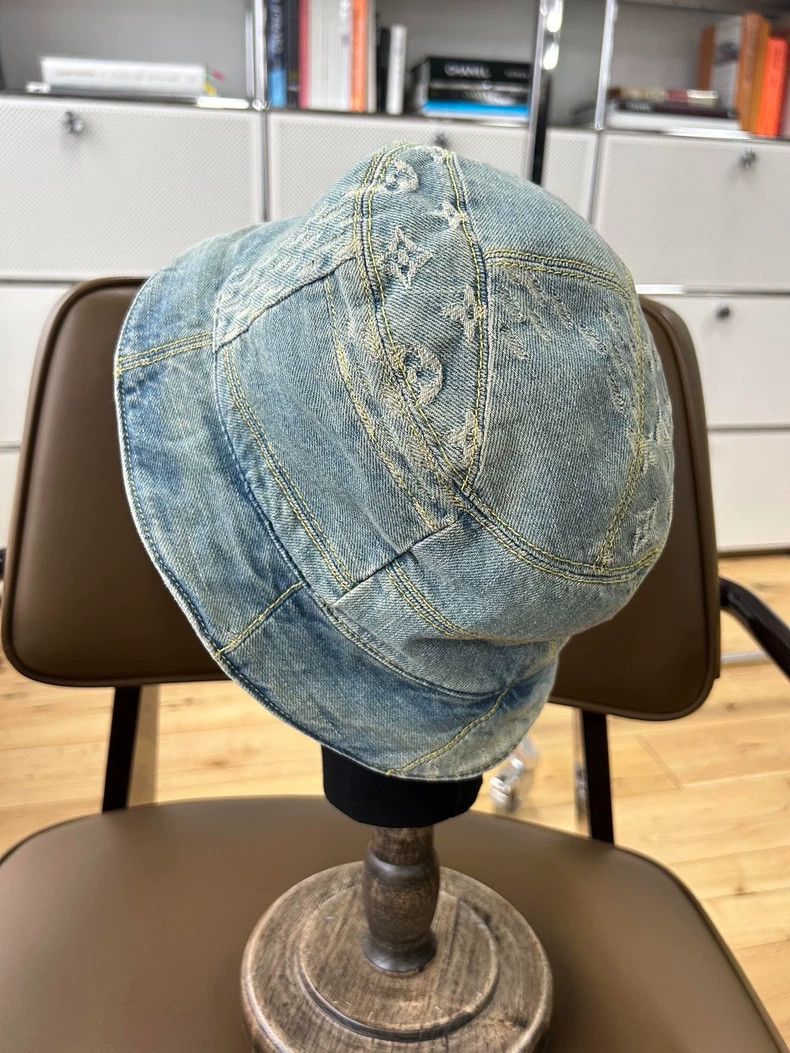 Louis Vuitton Louis Vuitton Washed Old Cowboy Fisherman's Hat Size ONE SIZE - 2 Thumbnail