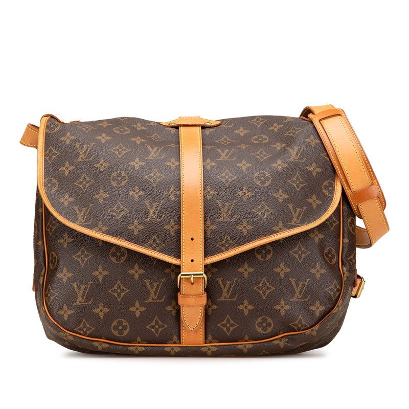 Louis Vuitton Louis Vuitton Monogram Shoulder Bag Canvas Crossbody Bag M42254 in Brown, Women's