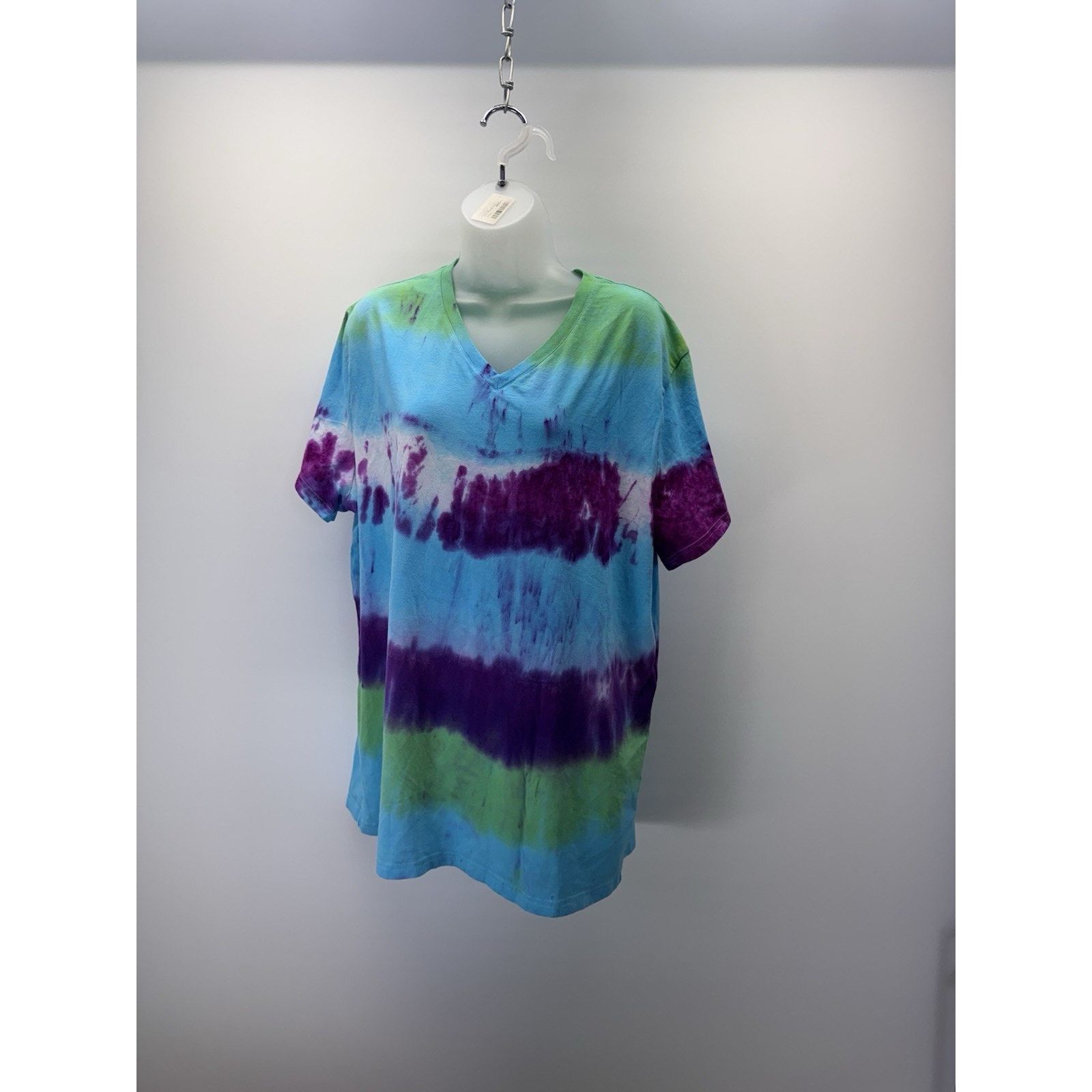 Goods Goodfellow T Shirt Women’s XL Blue Purple Green Tie Dye Size XL / US 12-14 / IT 48-50 - 1 Thumbnail