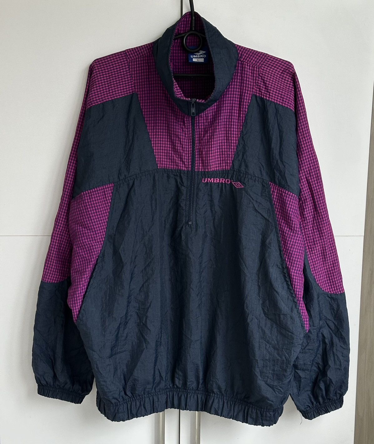 Umbro Rare Vintage UMBRO nylon windbreaker Jacket 1990s size L Size US L / EU 52-54 / 3 - 1 Thumbnail