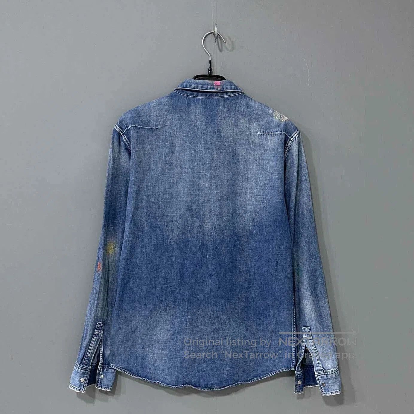 Dior Dior Distressed Patch Denim Shirt Jacket. Size S / US 4 / IT 40 - 3 Thumbnail