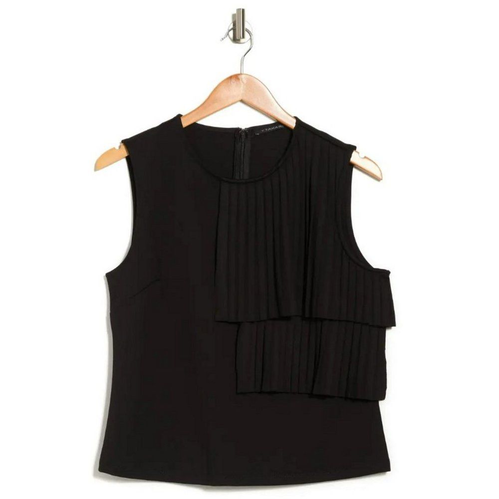 Elie Tahari NWT New $78 T Tahari Ponte Shell Black Tank Top Szie M Size M / US 6-8 / IT 42-44 - 2 Thumbnail