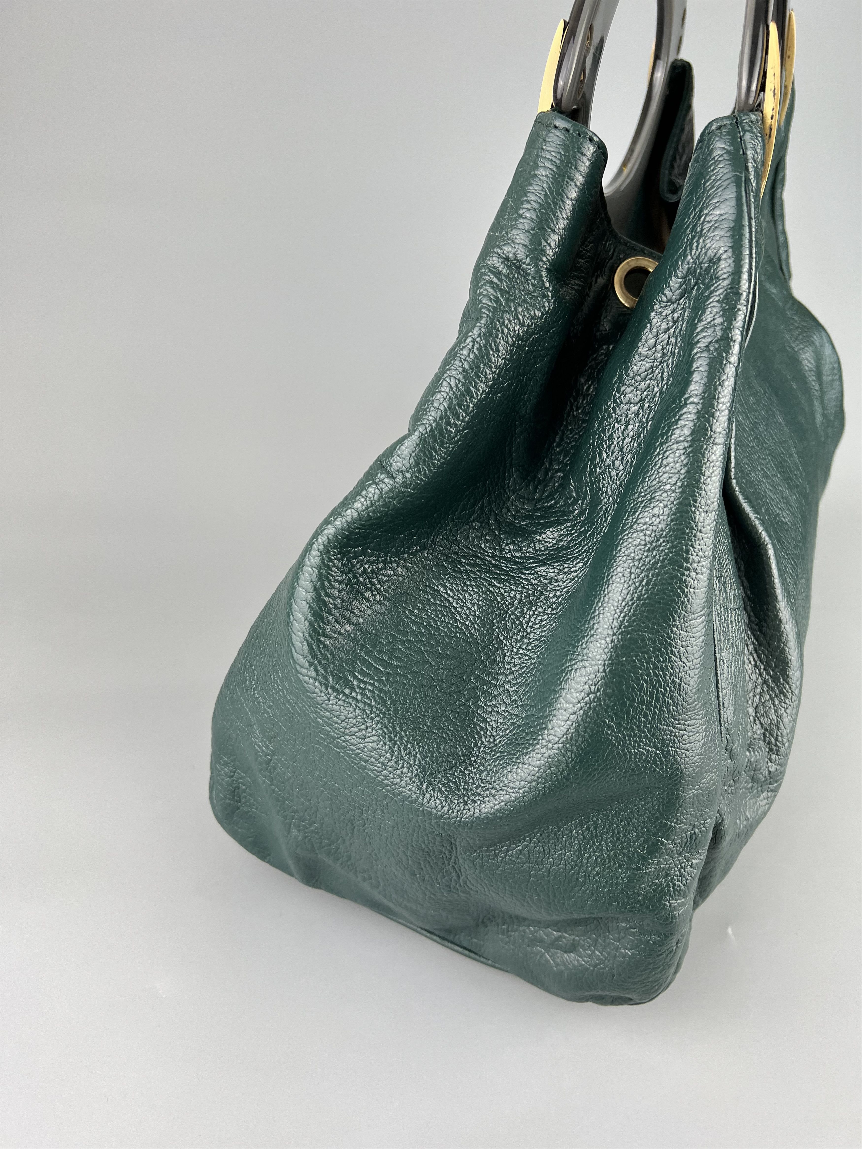 Leather Marni Green Leather Handbag Size ONE SIZE - 3 Thumbnail