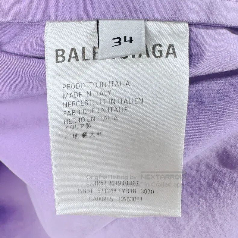 Balenciaga Balenciaga Patch Logo Windbreaker Jacket Purple Size XXS / US 00 / IT 34 - 4 Thumbnail