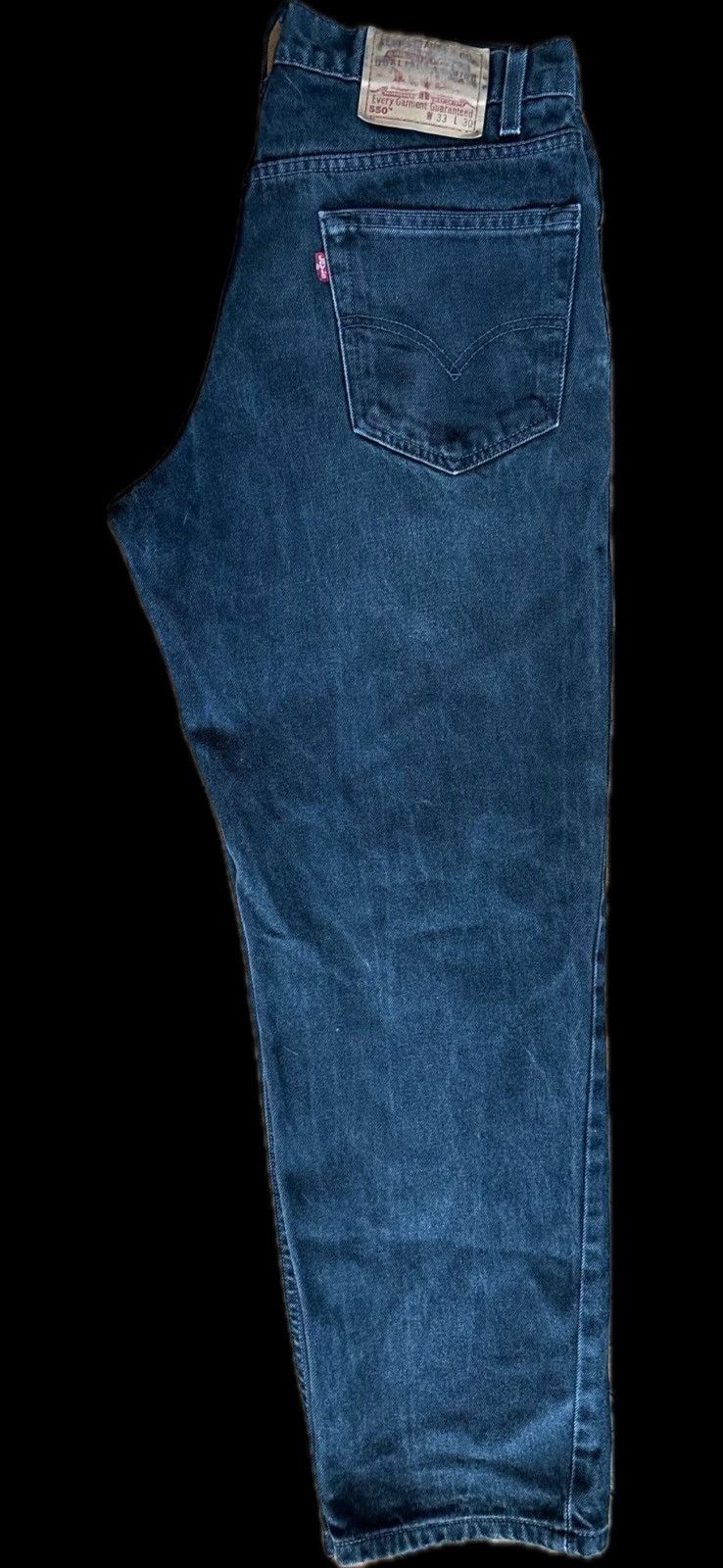 Levi's × Vintage Vintage Levi’s 550 Relaxed Fit Tapered Jeans - Size 33x30 Size US 33 - 2 Thumbnail