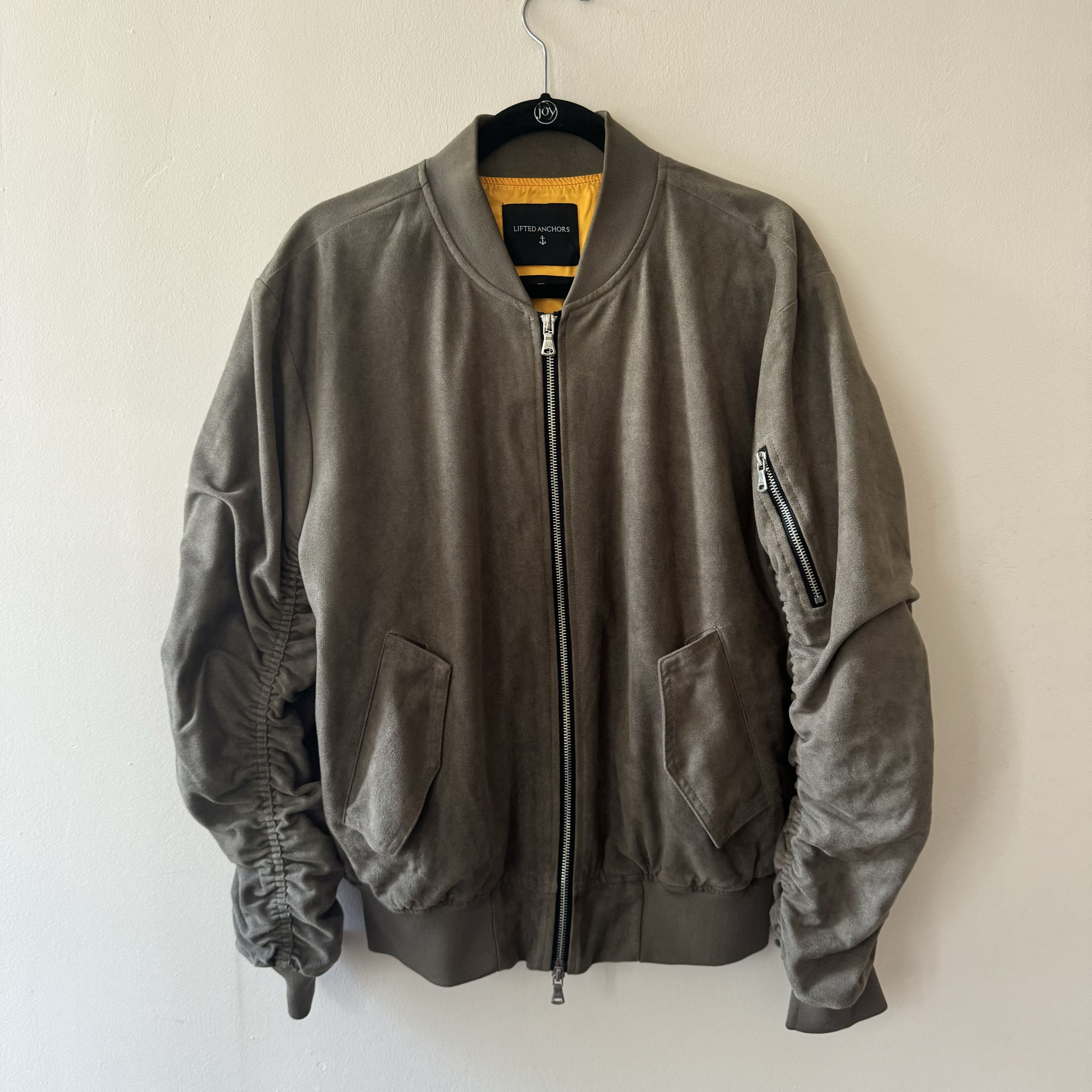 Lifted Anchors Suede Bomber Jacket Crop Look Size US M / EU 48-50 / 2 - 1 Thumbnail