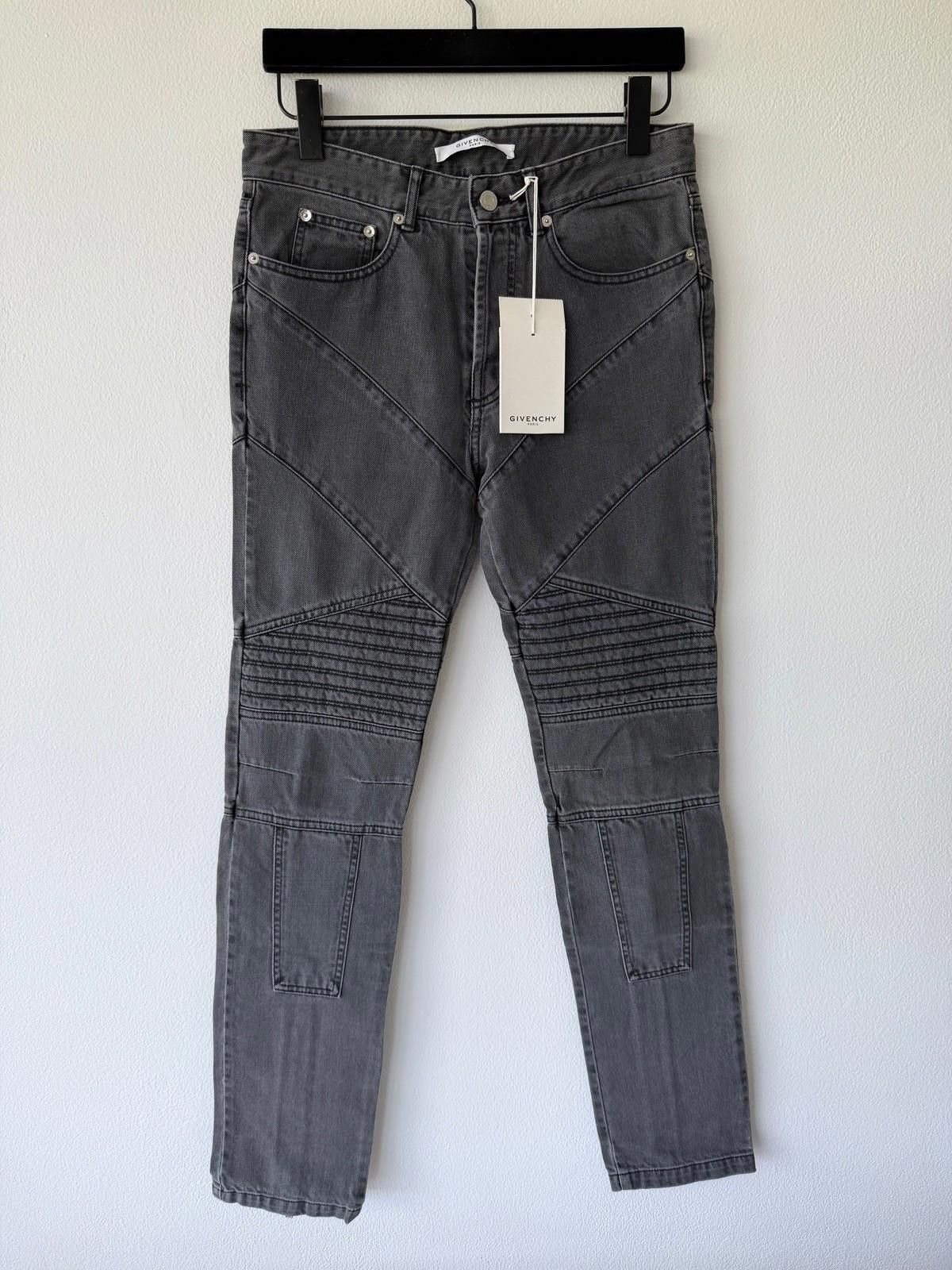 new Givenchy mens denim jeans gray grey fit zip 29