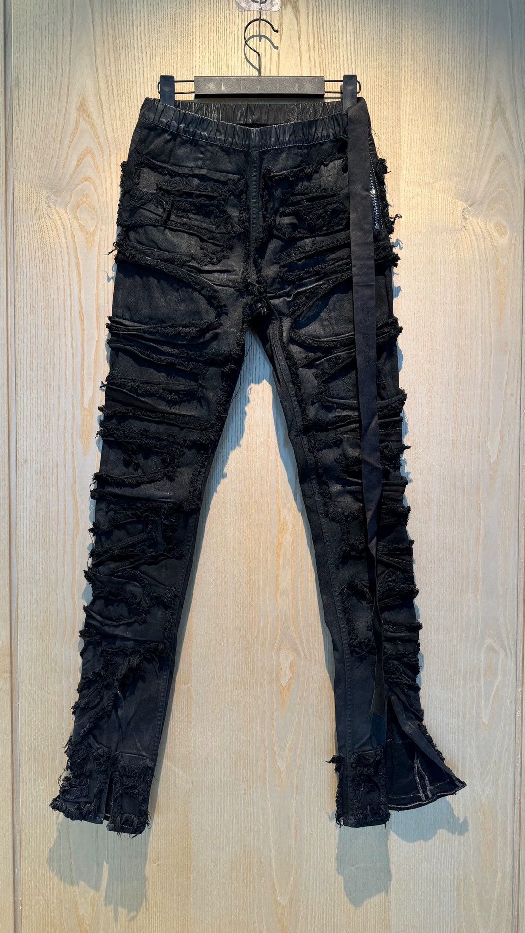 Rick Owens RICKOWENS Special Treated Fabric Stretchy Slim Pant Size US 32 / EU 48 - 1 Thumbnail