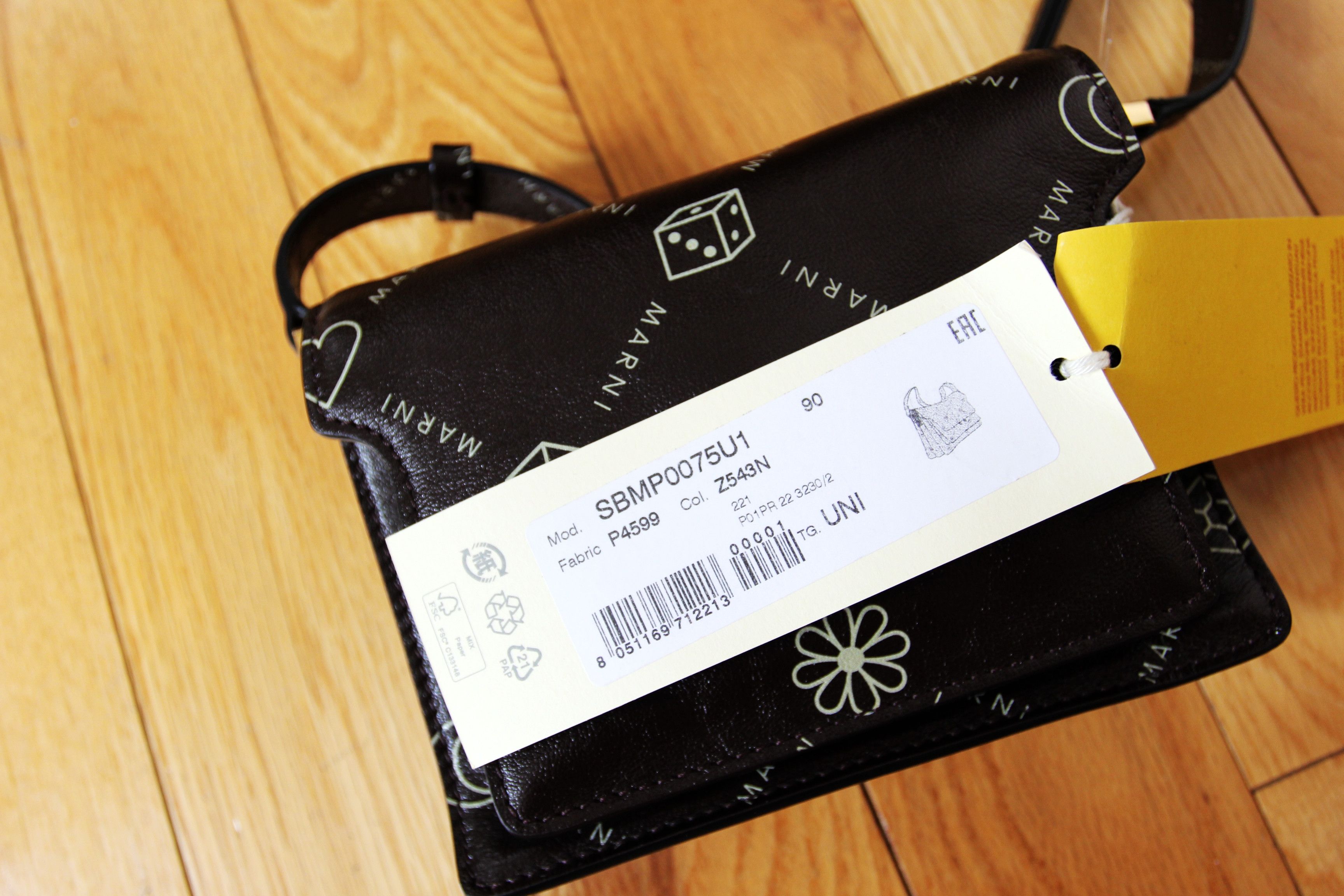 Marni BNWT AW22 MARNI LOGO PRINTED TRUNK BAG Size ONE SIZE - 3 Thumbnail